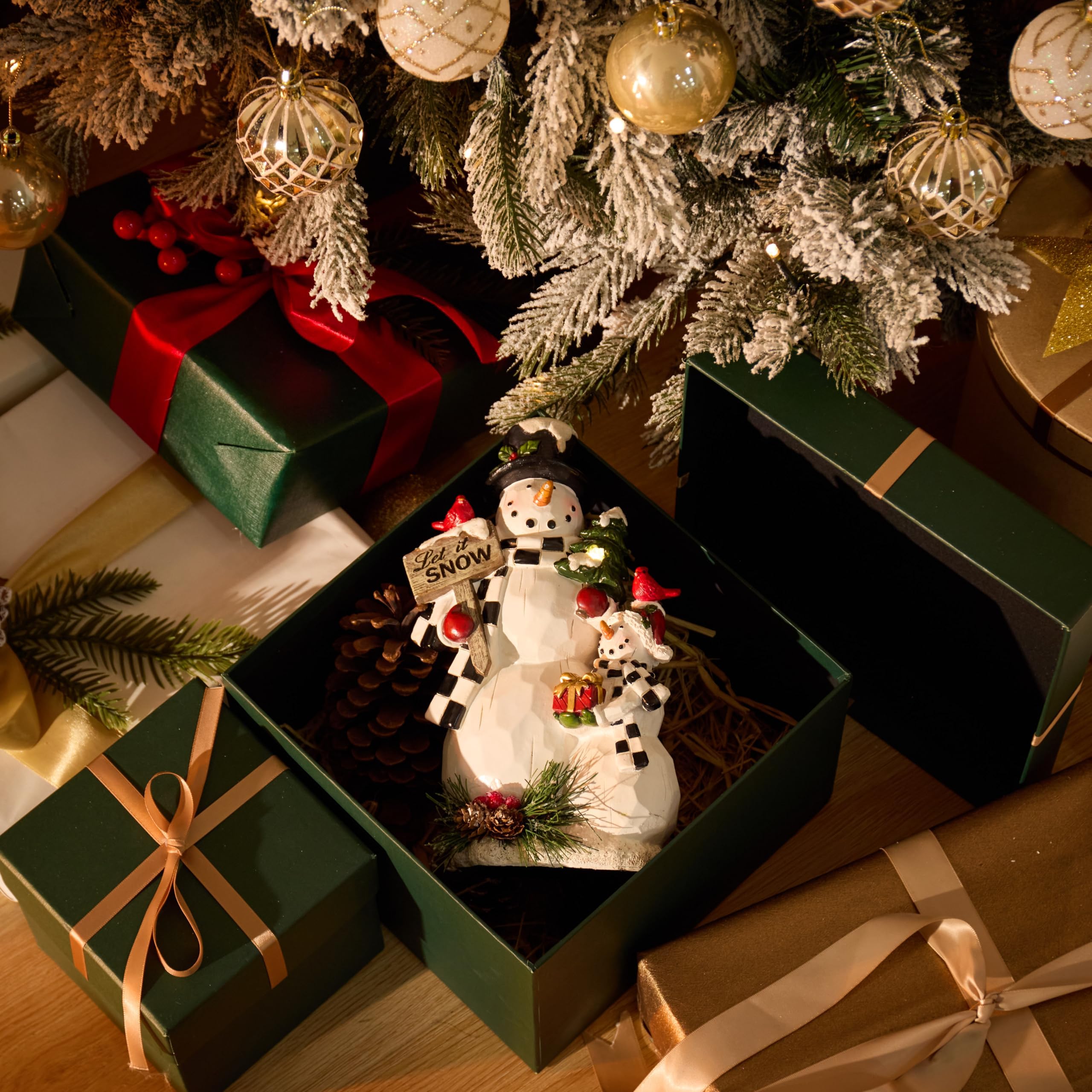 Teresa'S Collections Outdoor Valentines Decorations For Garden Decor, Snowman Decorations With Solar Festive Lights Outdoor, Per