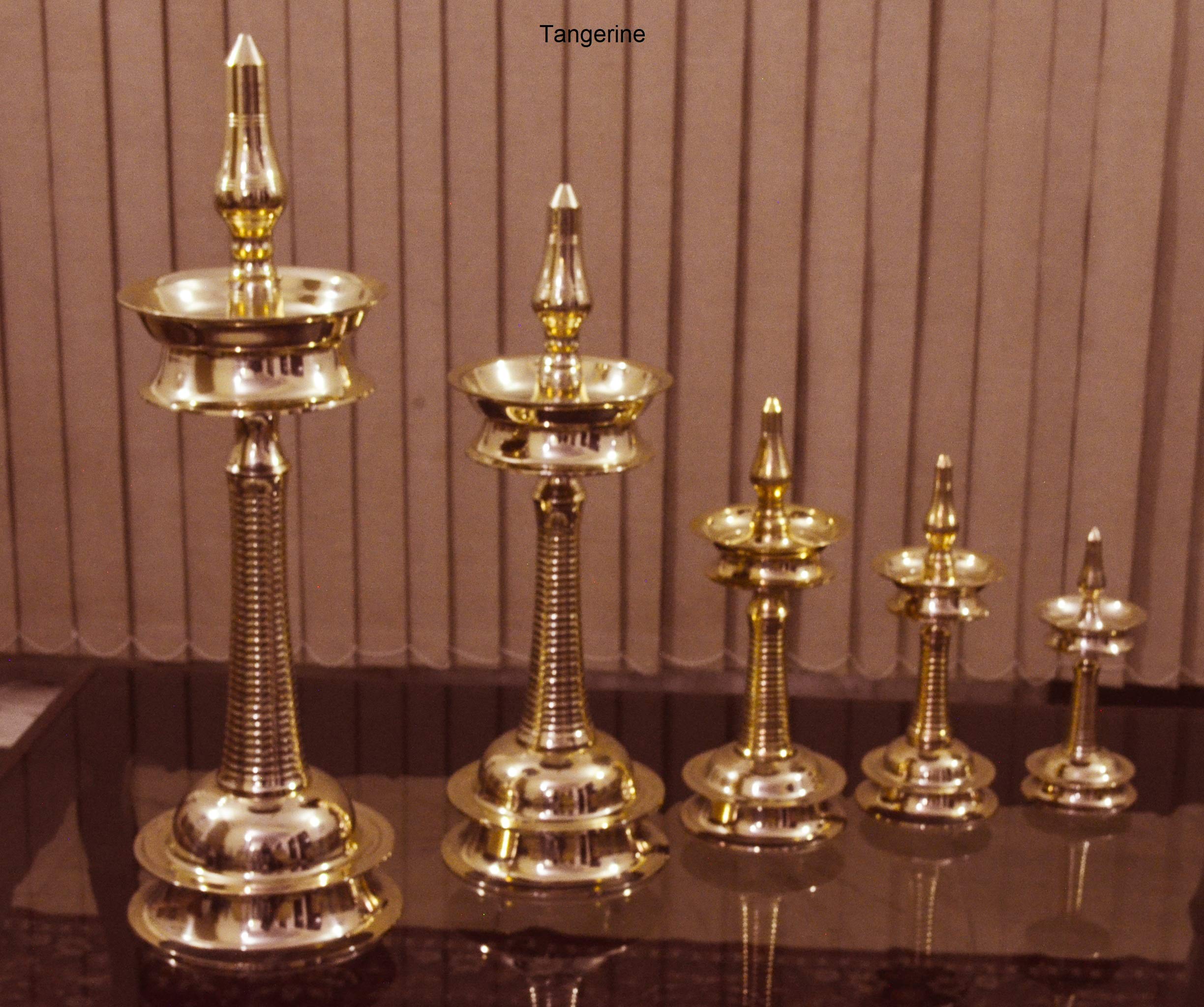 TANGERINE Brass Nilavilakku || Kerala Diya || Brass Oil Lamp its Kerala(South India) Traditional Brass Diya- Height 18 inches