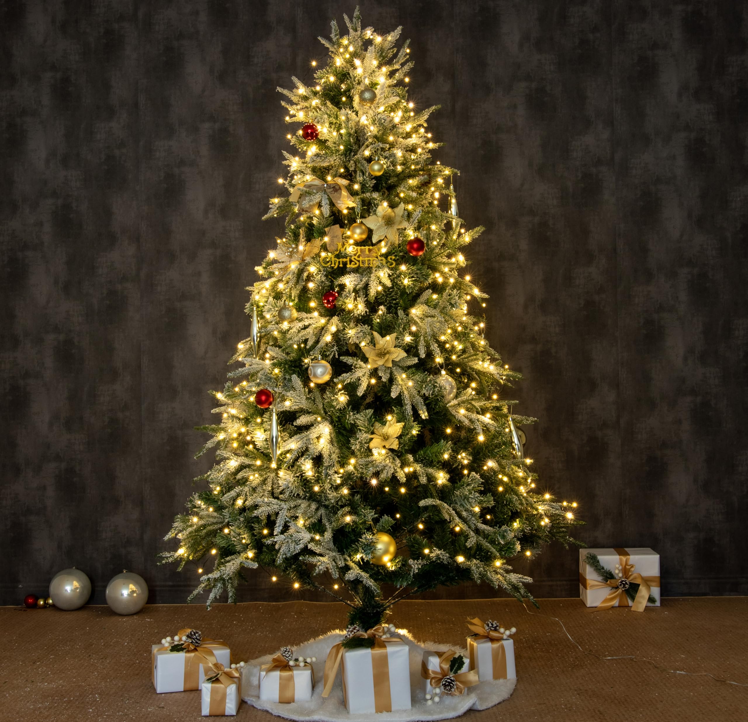 PCORES 164FT LED Fairy Lights, Warm White Waterproof Copper Wire String Lights with Remote & Timer, Model DS-GR-600-CTR