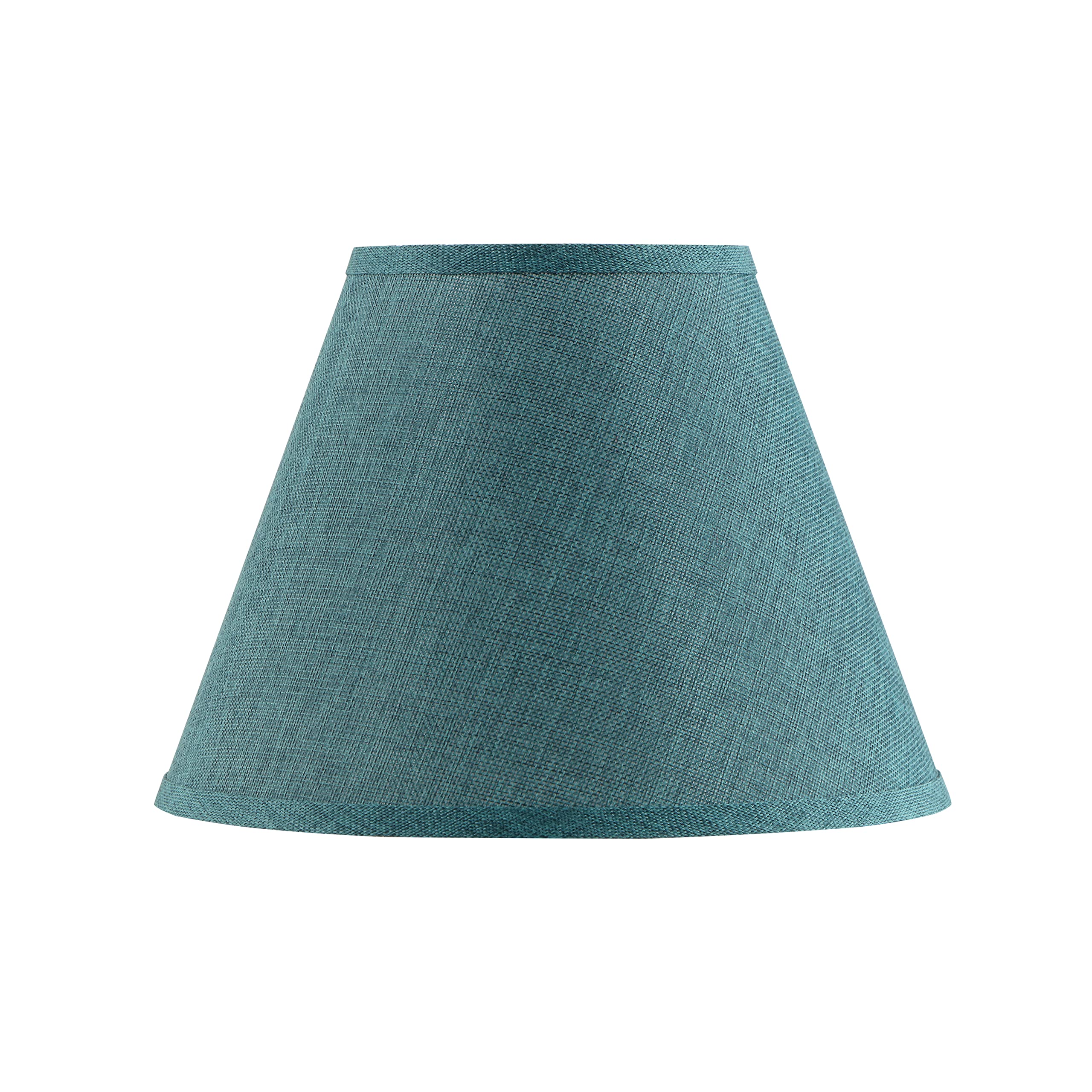 Aspen Creative 32078A, Hardback Empire Transitional Spider Teal Lamp Shade, 6&quot; Top X 12&quot; Bottom X 9&quot; Slant