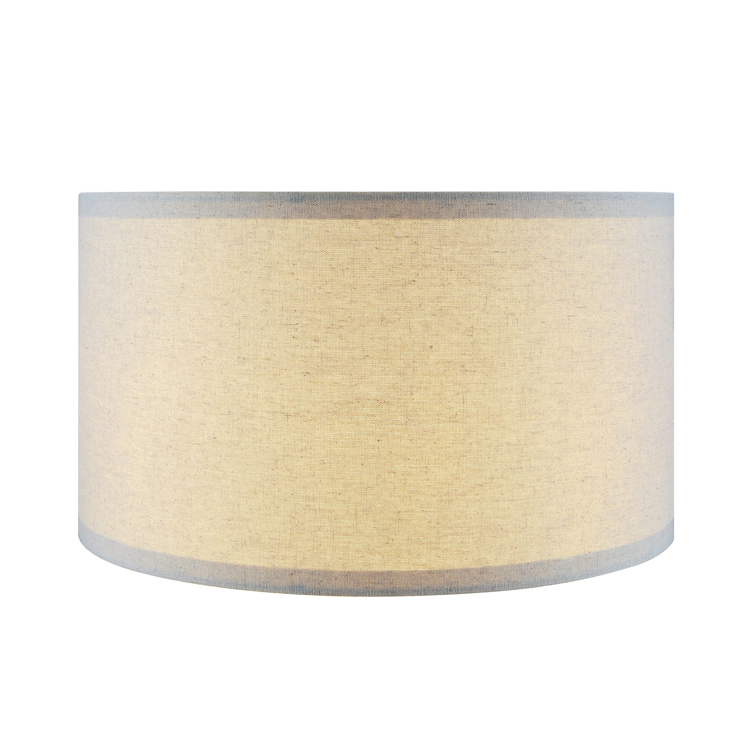 Aspen Creative 38871-2, Drum Collapsible Uno Lamp Shade, Oatmeal, 16 Top x 16 Bottom x 9 Height, Set of 2