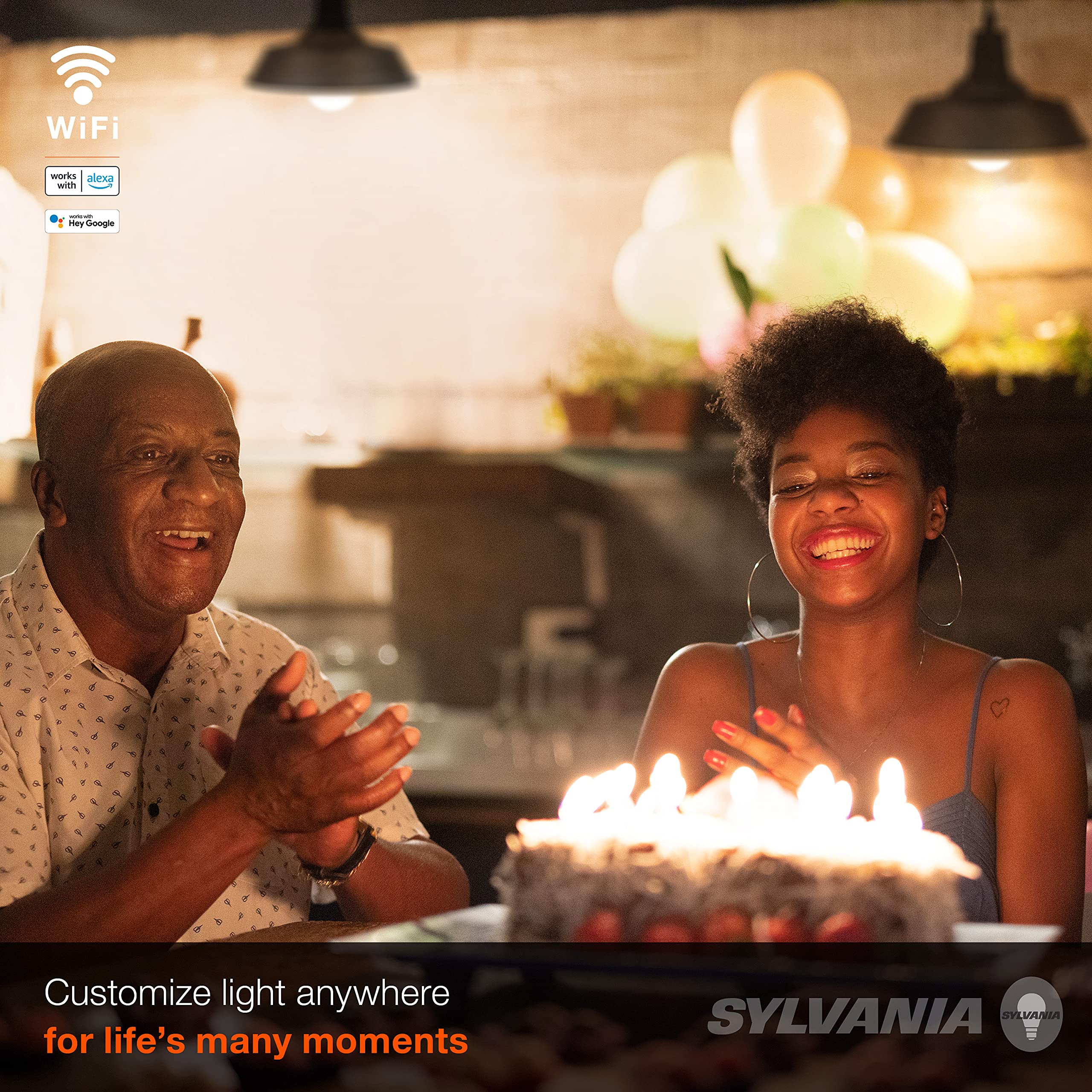 LEDVANCE SYLVANIA Wifi LED Smart Light Bulb, 60W Equivalent, Dimmable, Soft White, 4 Count, Model 75672, Compatible with Alexa & Google Home