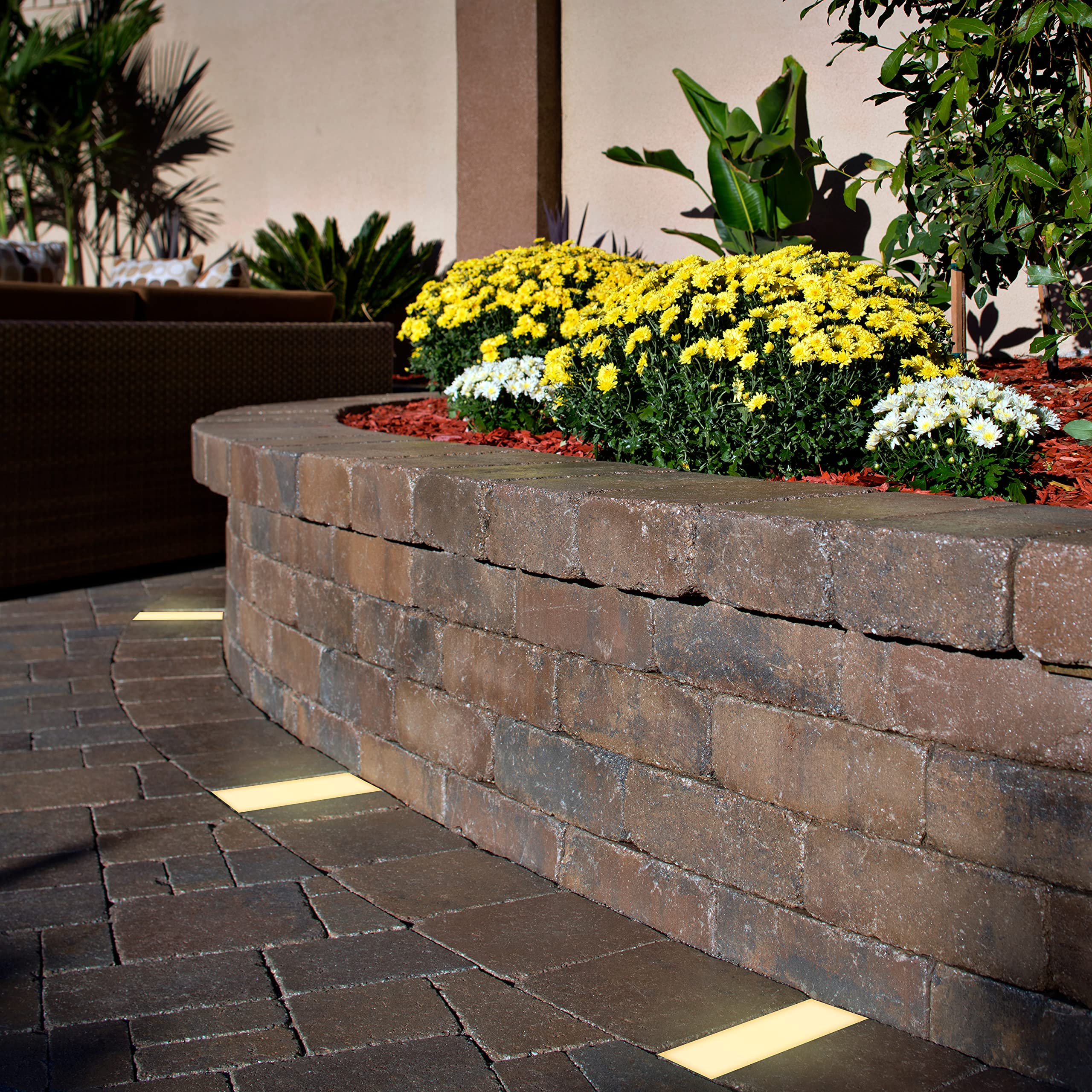 Lumengy Paver Light 3  6 Inch (2.95 X 5.9), Warm White Glare-Free Illumination For Driveways, Pathways, Pool Deck & Patios, 12V