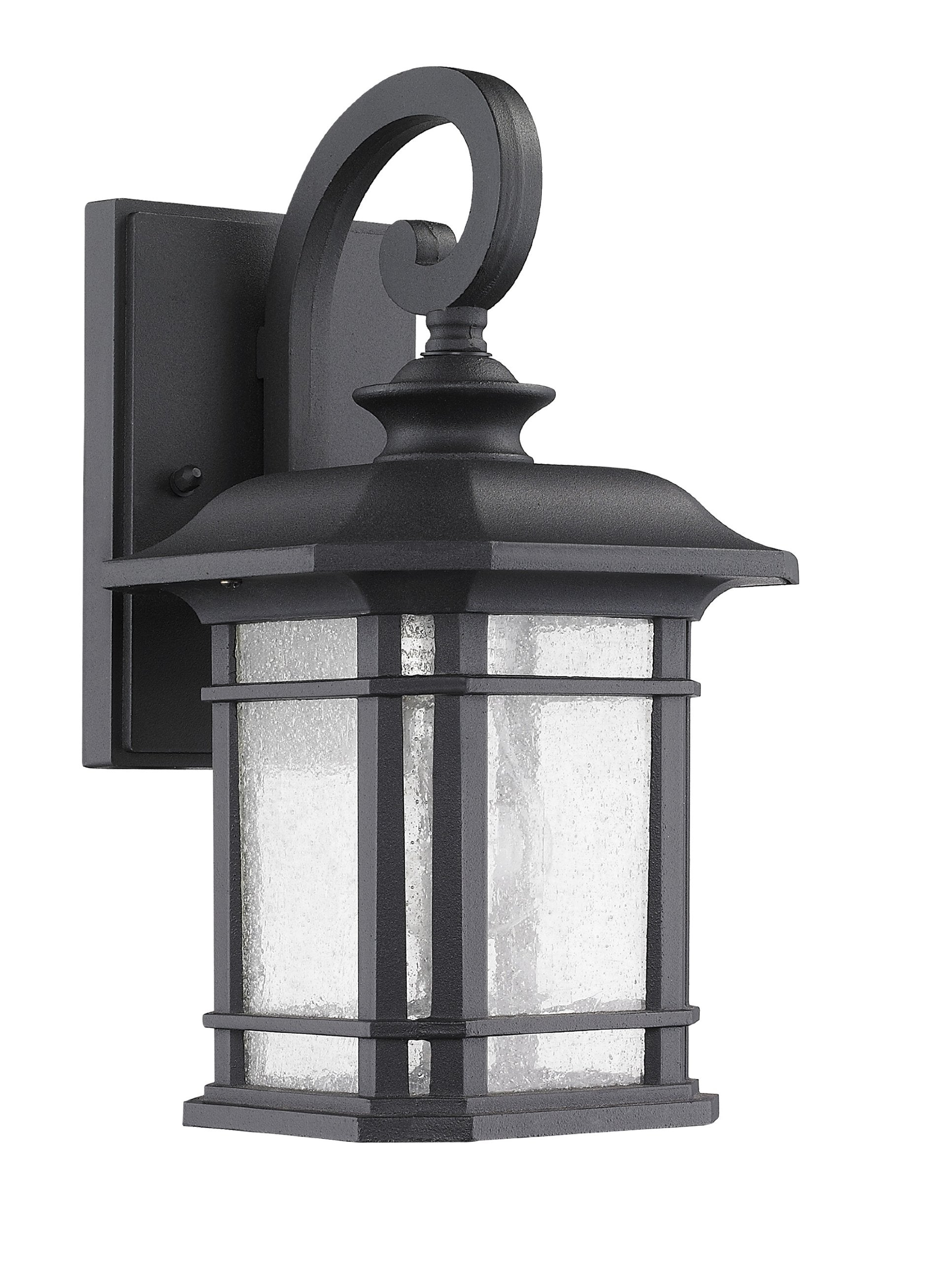 Chloe Lighting Ch22021Bk13-Od1 "Franklin" Transitional 1-Light Black Outdoor Wall Sconce 12.75" Height, Black