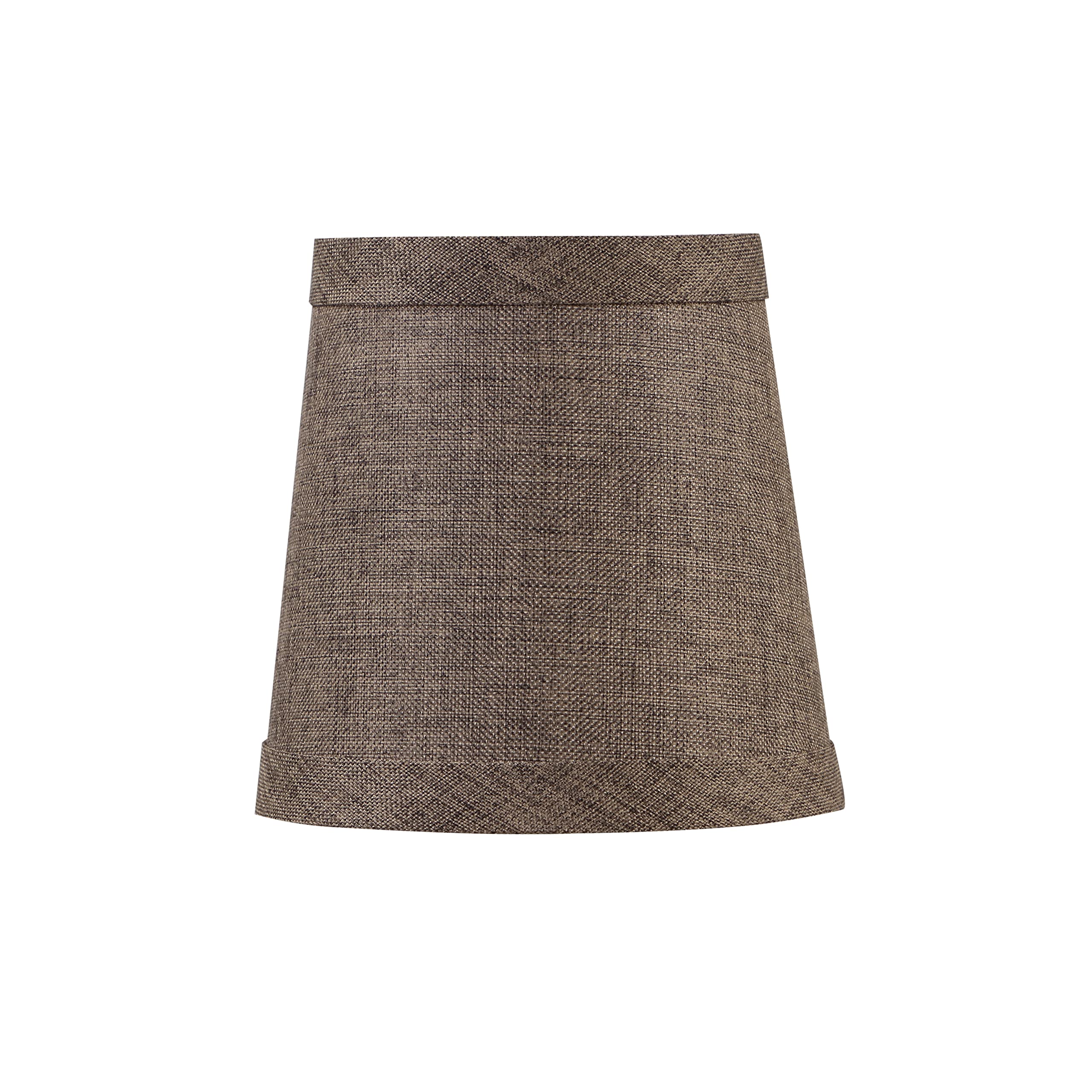 Aspen Creative 51013-2, Empire Clip-On Chandelier Lamp Shade, Iron, 3&quot; Top X 4&quot; Bottom X 4&quot; Slant Height, Set Of 2