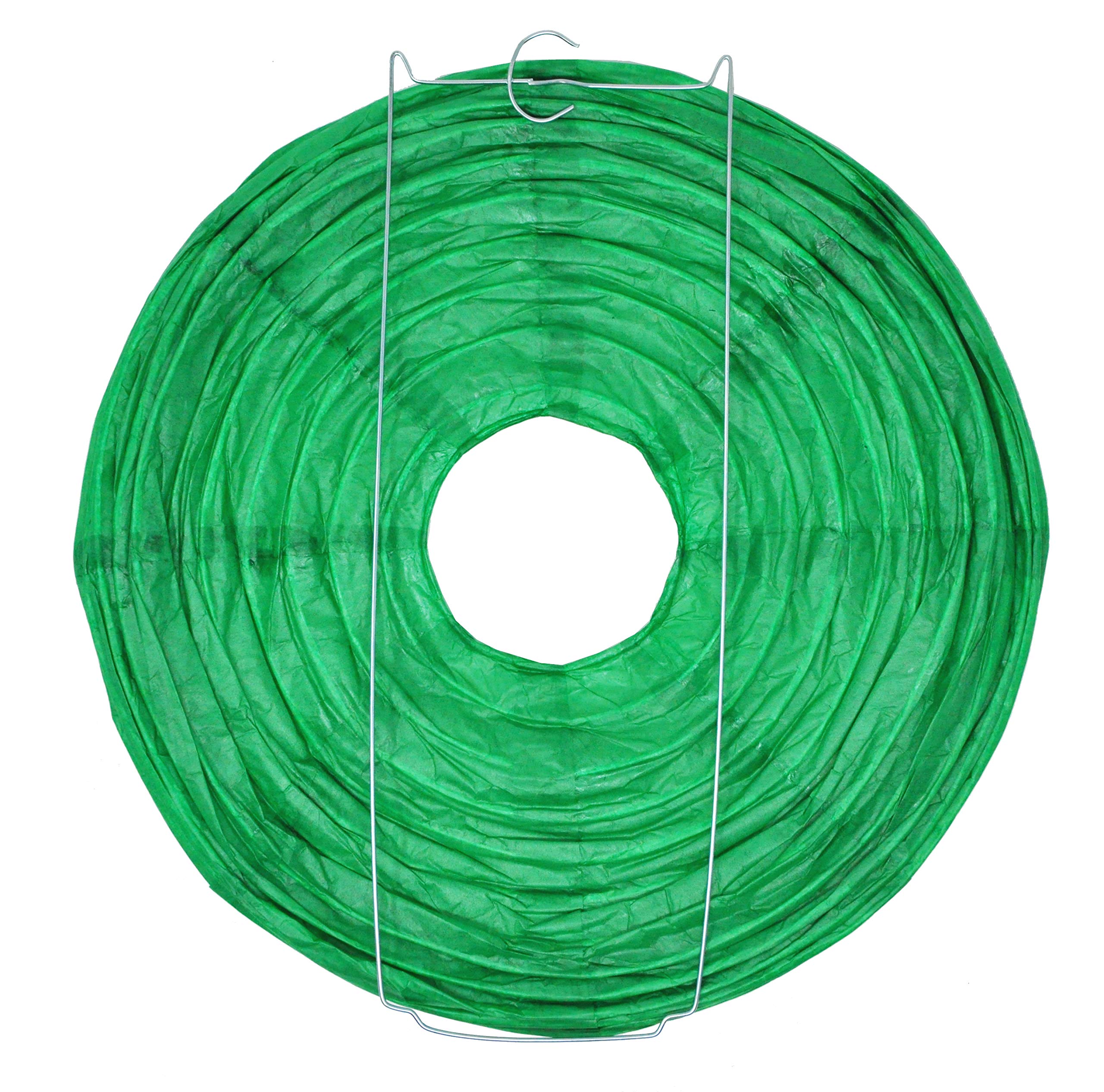 Mudra Crafts Dark Green Paper Lanterns Wedding Party Decorations - 12 In 10 Round Japanese Chinese Lanterns Decorative Hanging C