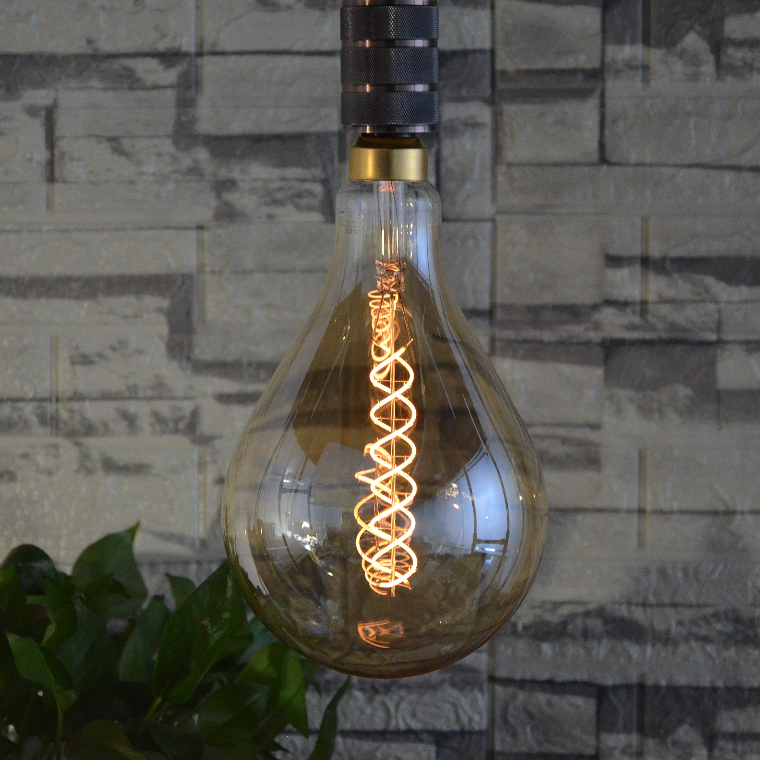 Sd Lux Oversized Vintage Led Light Bulbs 8W, Medium Base E26, Giant Huge Edison Bulb Ps52(Ps160) Large Decorative Bulbs, Dimmabl