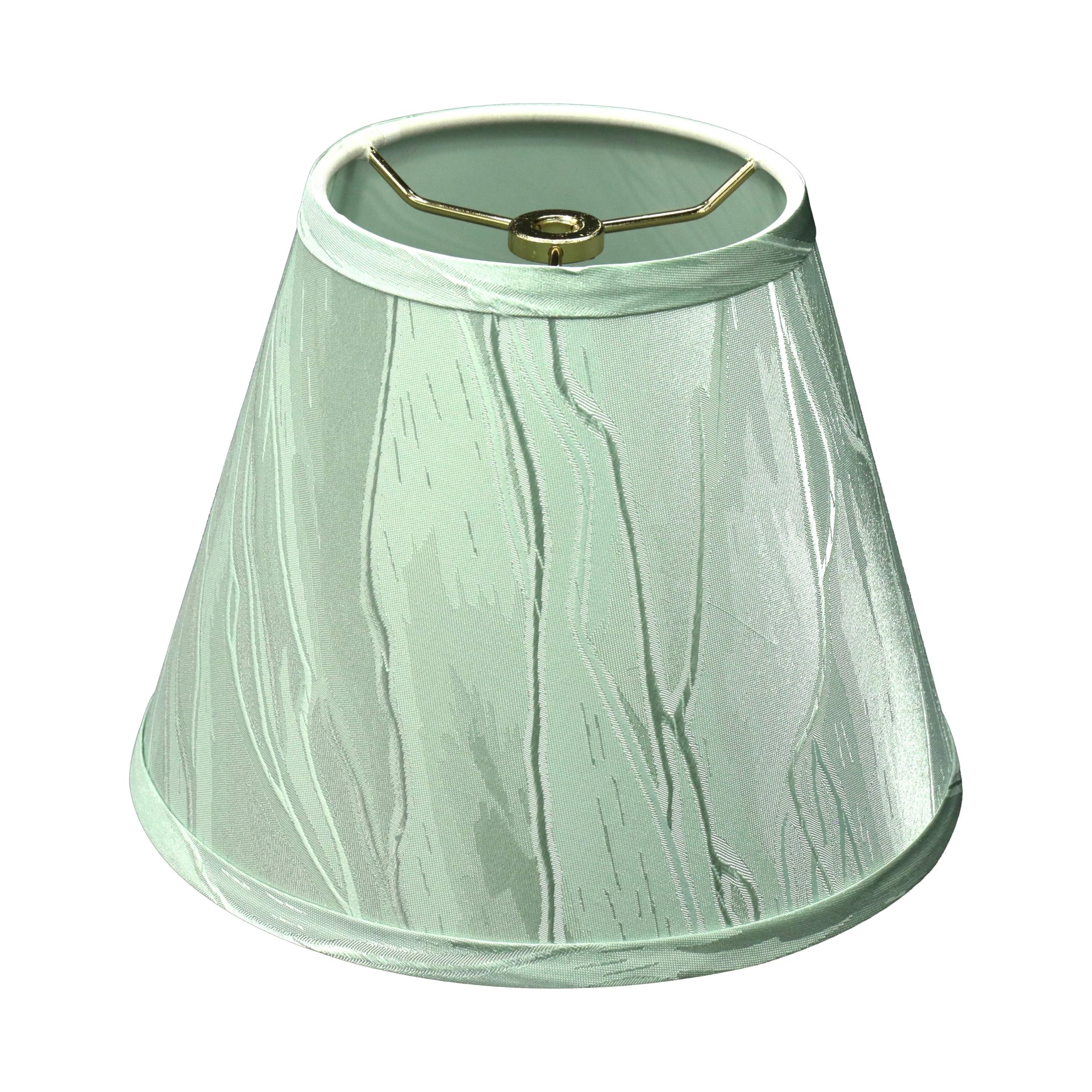 Aspen Creative 32430A  Transitional Hardback Empire Shape Spider Construction Lamp Shade in Light Green  9 wide (5 x 9 x 7)