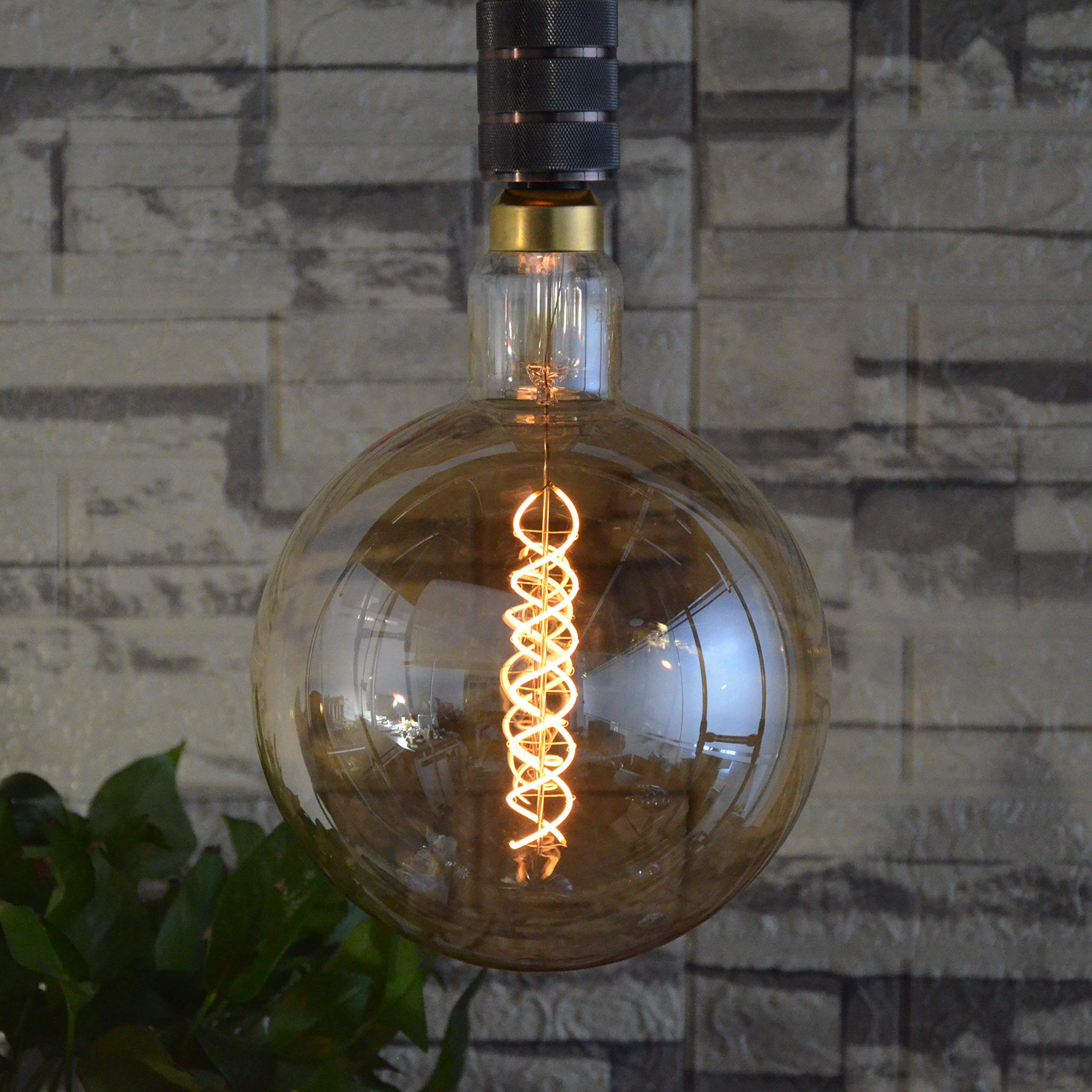Sd Lux Oversized Vintage Giant Led Light Bulb Huge Edison Bulb- Dimmable, 8W 450Lm (50W Equi), G63(G200) Warm White 2200K, Mediu