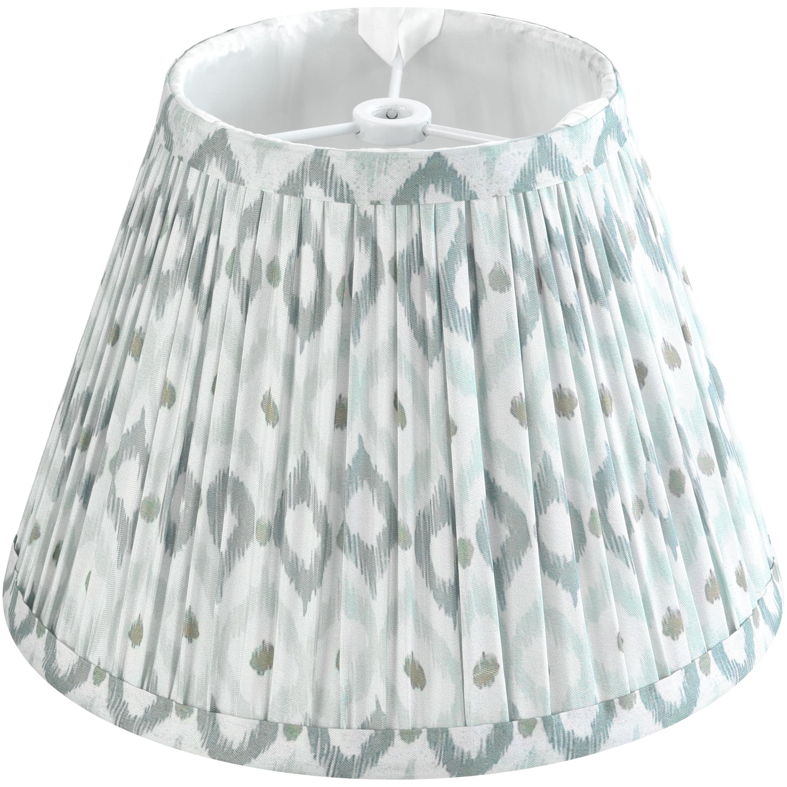 GOSO Small Pleated Bell Lamp Shade -5 * 9 * 6.4 IN MIni Floral Lampshades for Table Lamps Wall Lamps, Vintage Barrel Shade Spide
