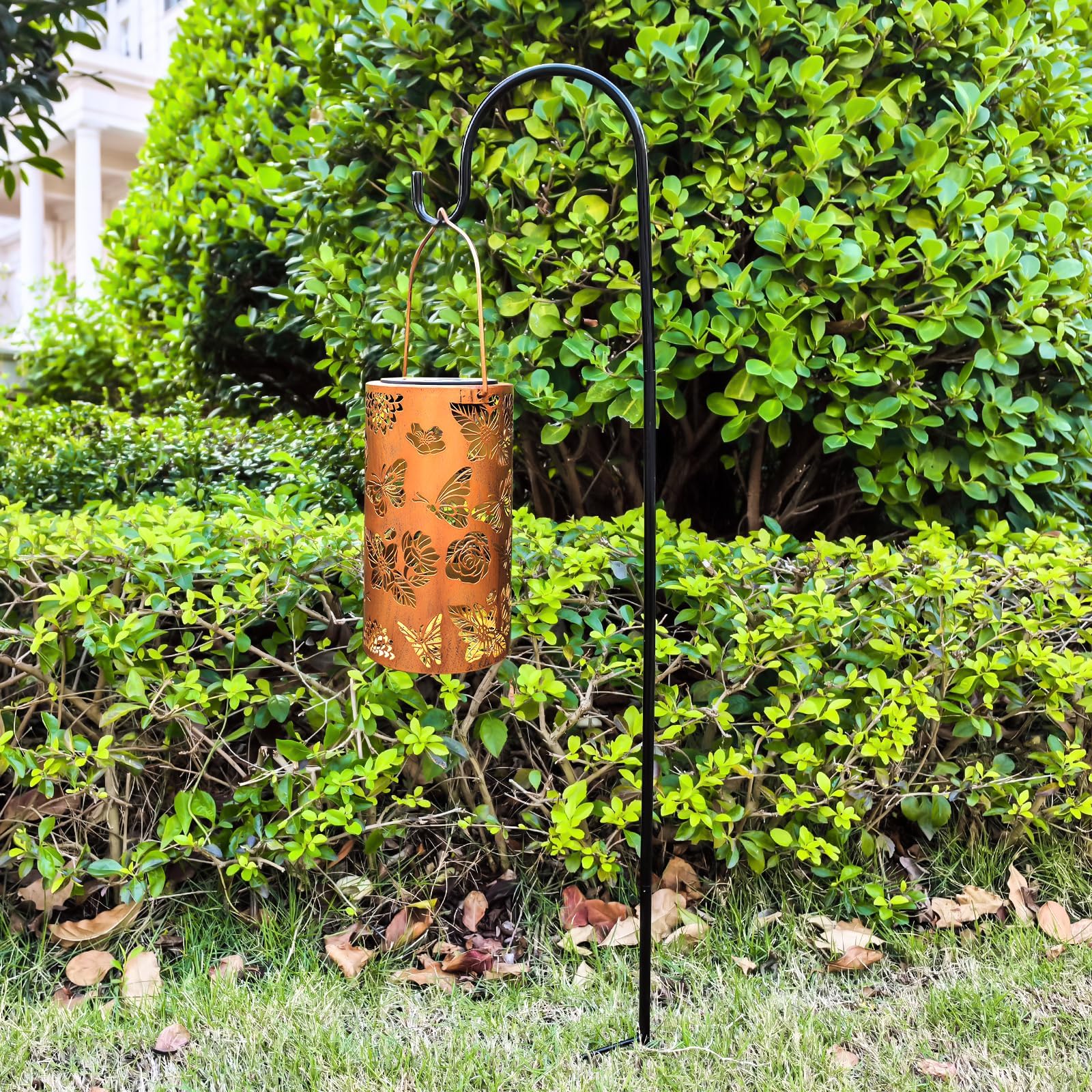 Dibieecn Butterfly Solar Lanterns - Decorative Outdoor Lights For Garden, Patio, And Pathway