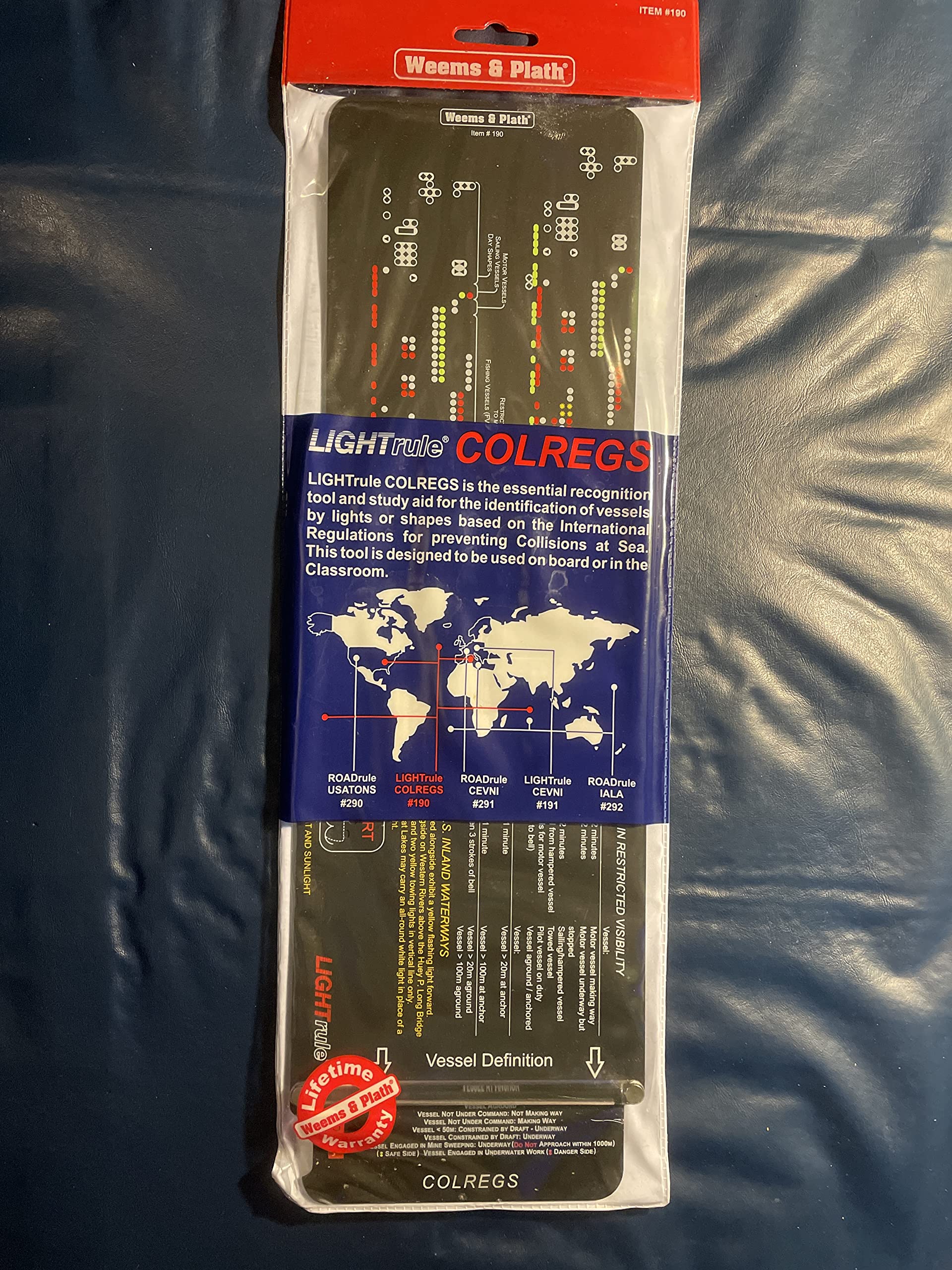 Weems & Plath Marine Navigation Lightrule Lights, Shapes And Maneuvering Signals Key (Colregs, U.S. Waters)