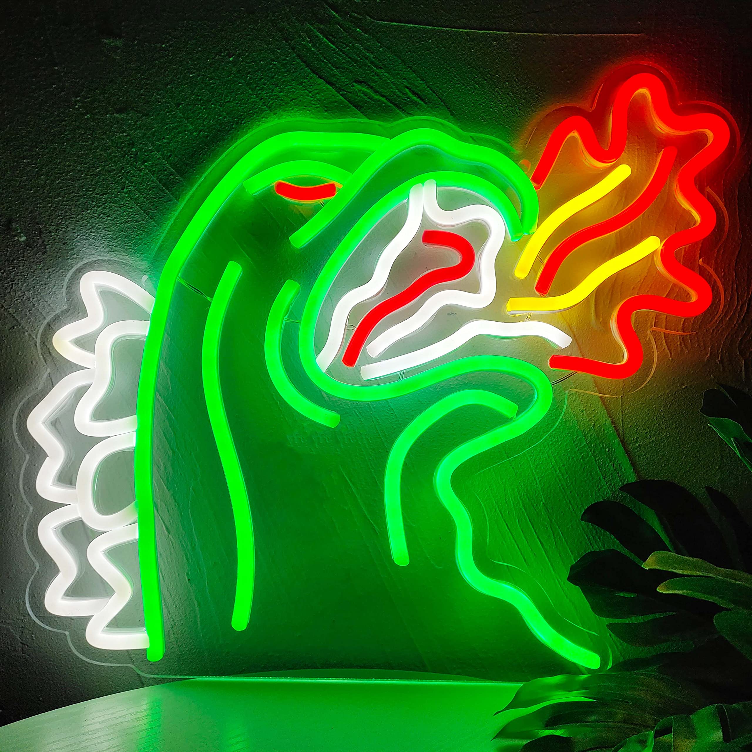 JOSEBRU Neon Light King of The Monster Dimmable LED Sign for Wall Decor, 14.17x13.77 inches, Multicolors, Gaming Room Decor