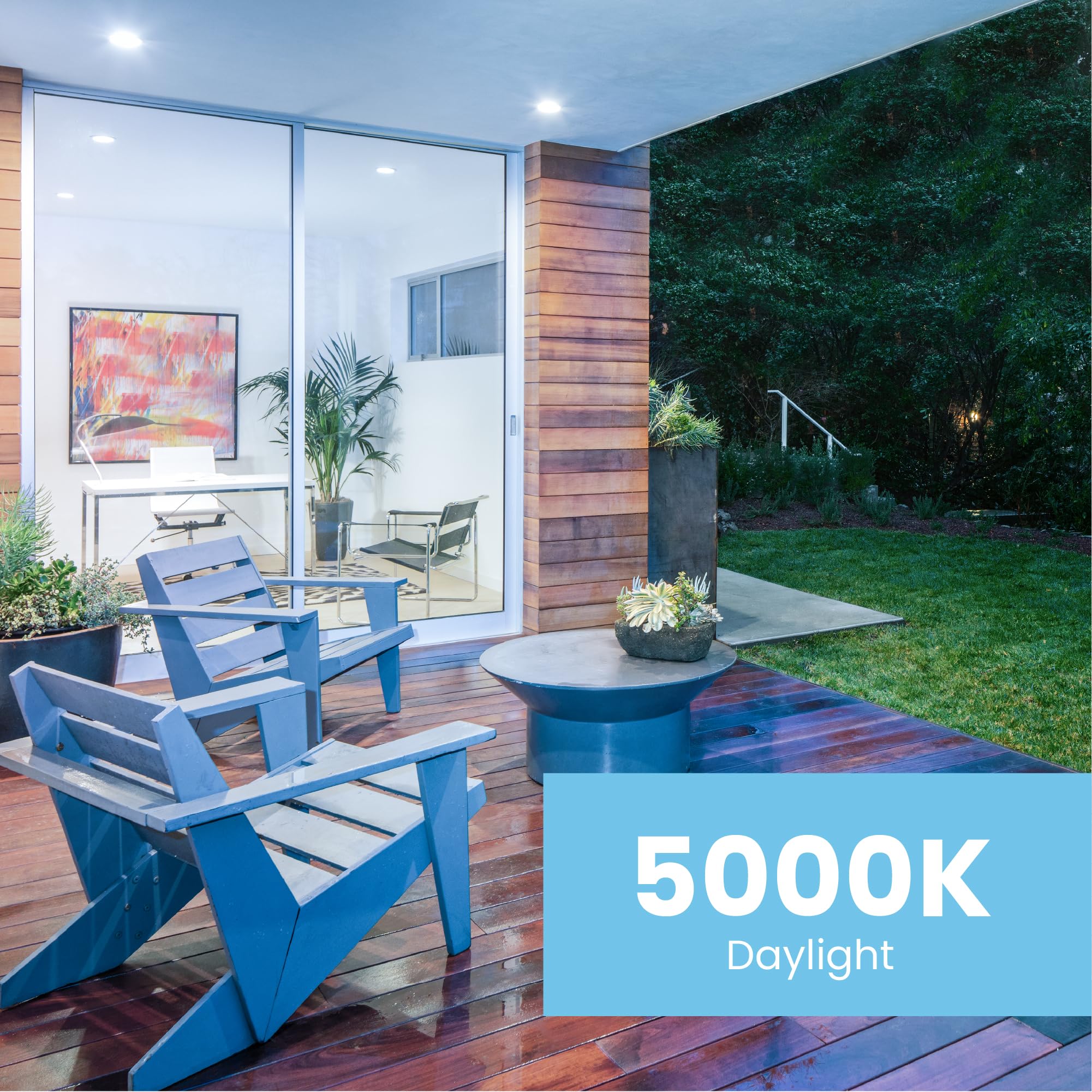 Feit Electric LED PAR38 Bulbs, 75W Equivalent, 5000K Daylight, 750 Lumens, E26 Base, 4 Pack