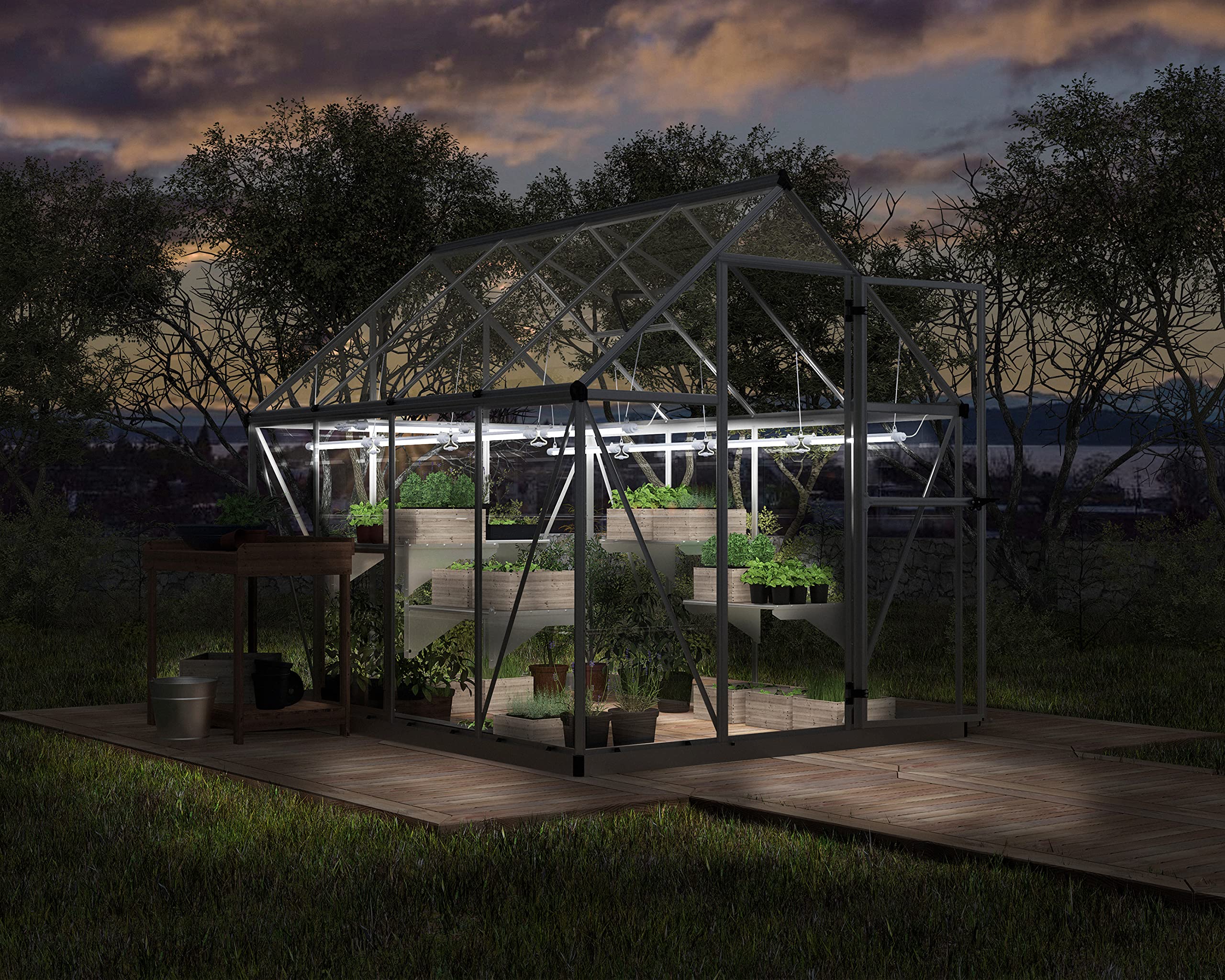 Palram - Canopia Greenhouses Led Grow Light For Plants, Vegetables, Fruits, Flowers, Growth Plant Light