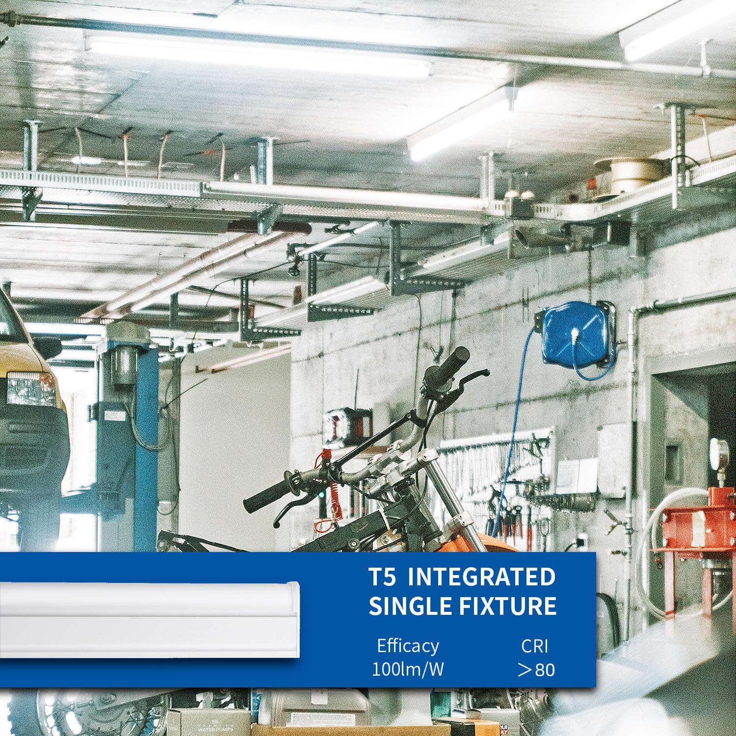 Leleju Led Shop Light 3Ft, 15W, 6000K, 1500Lm, Linkable Ceiling &