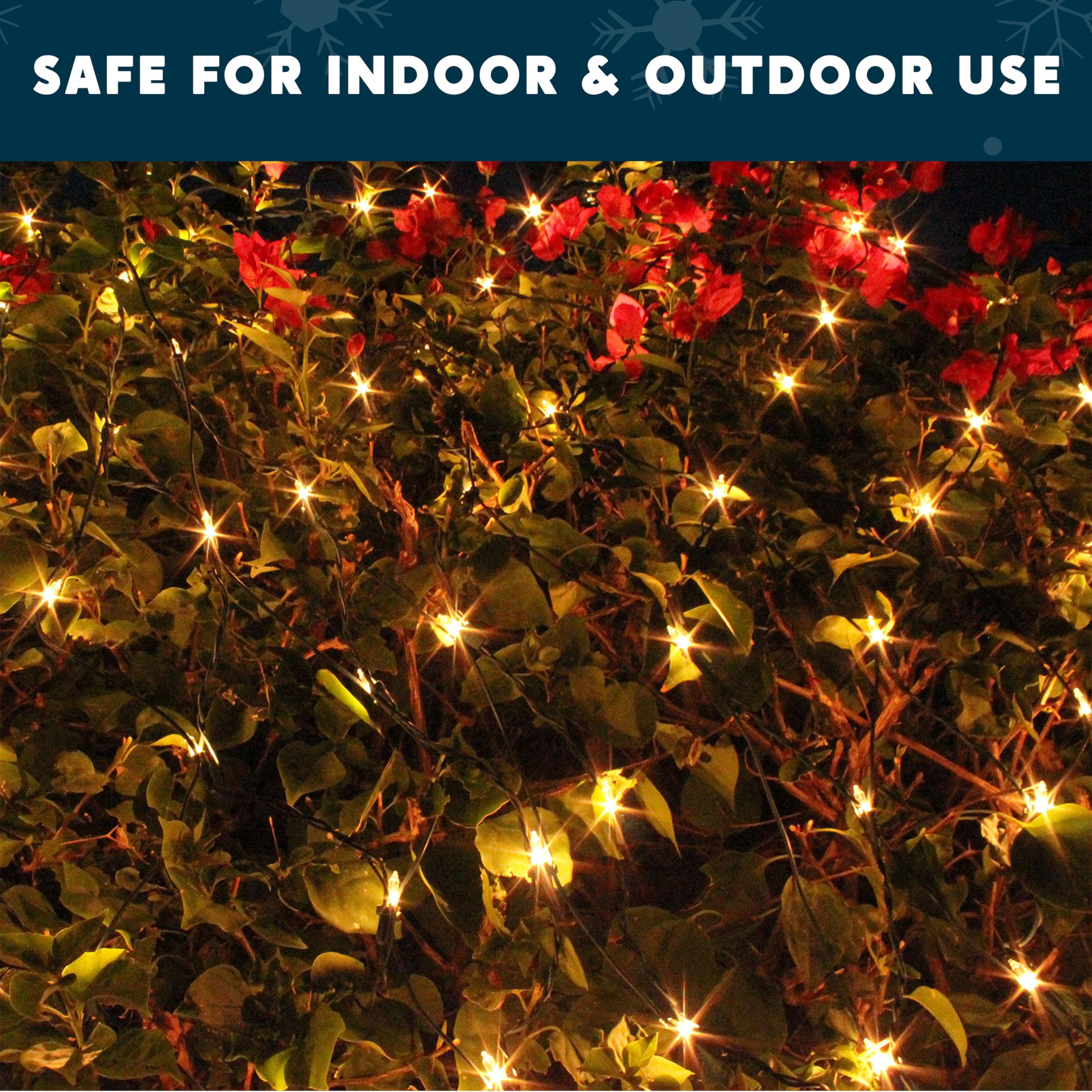 Joiedomi 100 Count Warm White Christmas Net Lights for Indoor & Outdoor Decor, Model HWO-100/2FN