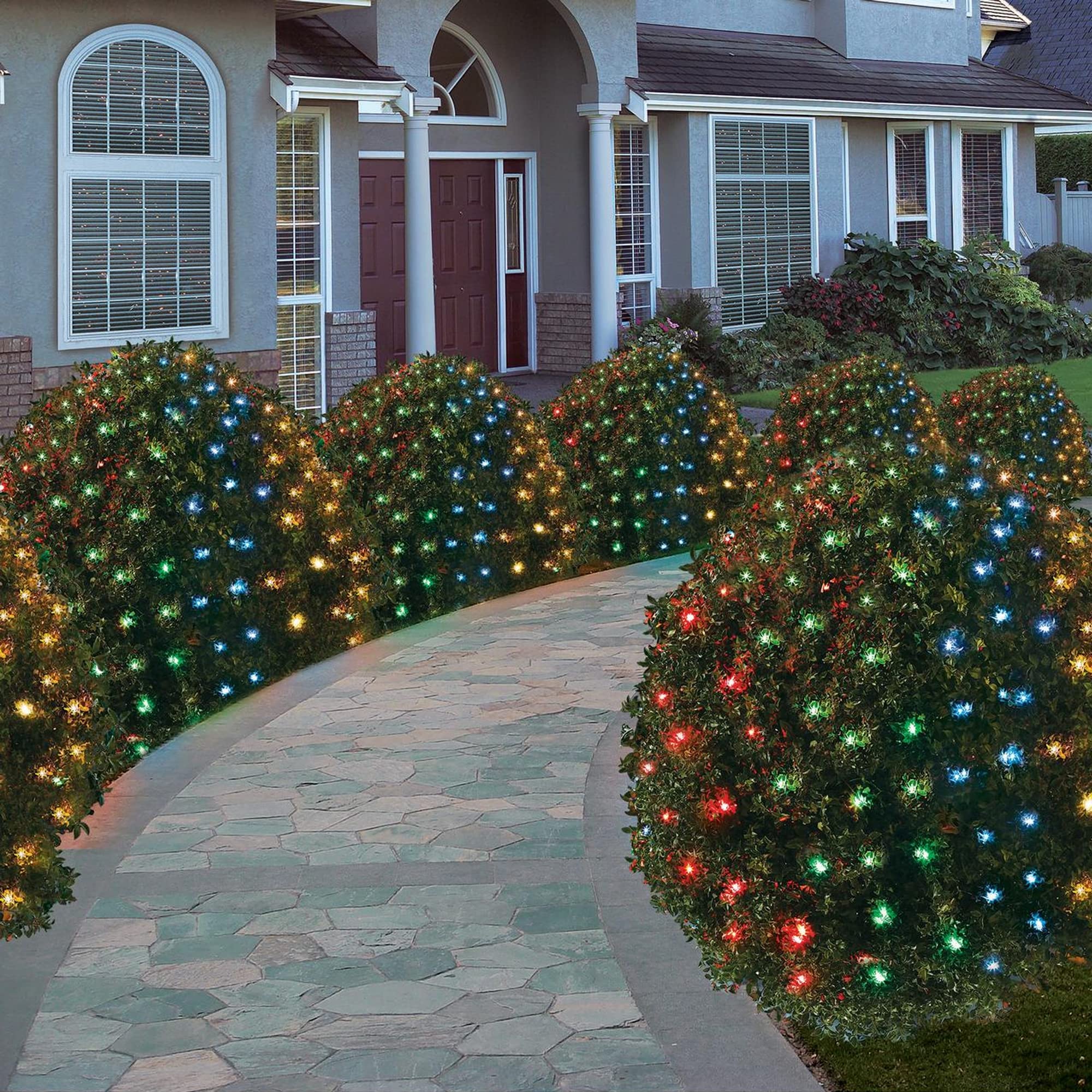 TW SHINE Christmas Lights Outdoor, 200 LED, Waterproof Net Lights, 9.8FT x 6.6FT, Multicolor, Model HB-200WCOI