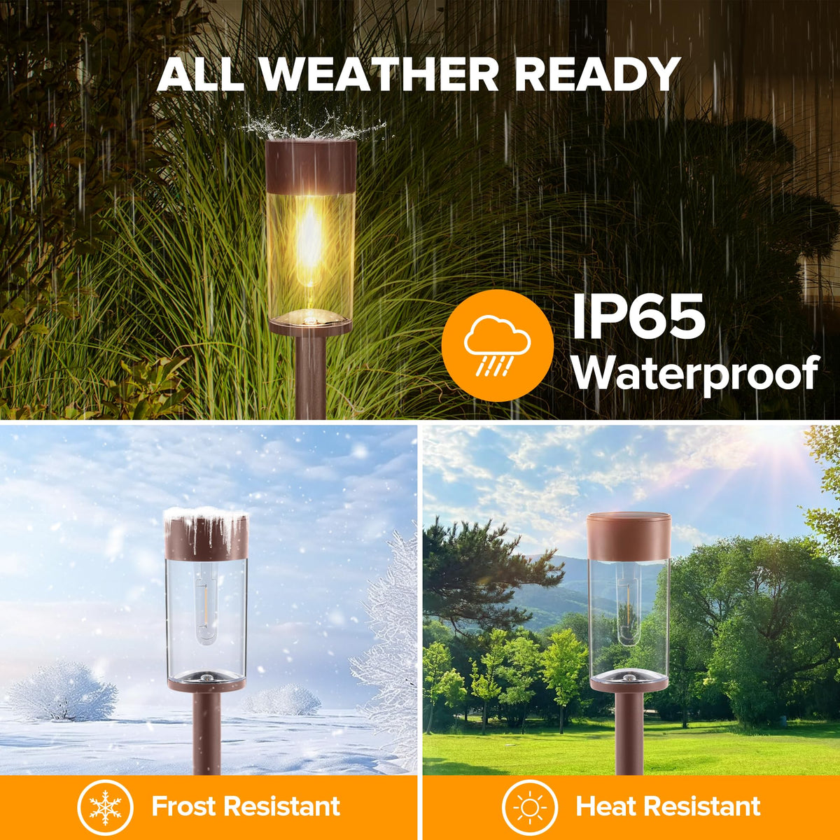 Solar Lights Outdoor 8 Pack, Bright Solar Pathway Lights IP65 Waterproof Auto On Off 3000k For Yard Landscape Driveway Walkway