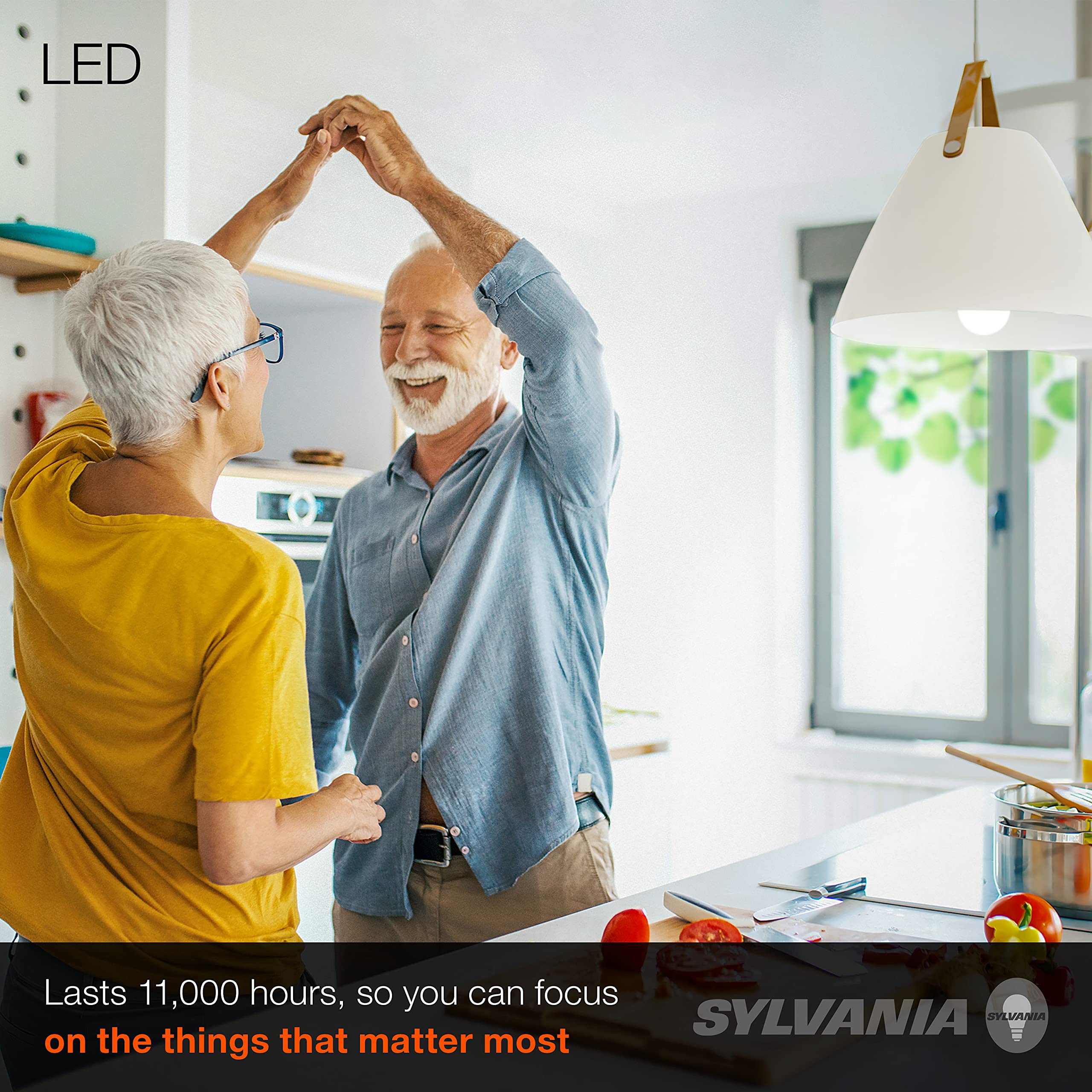 Sylvania Led A19 Light Bulb, 60W Equivalent, Efficient 8.5W, Frosted, 5000K, Daylight - (79284), 4 Count (Pack Of 1)