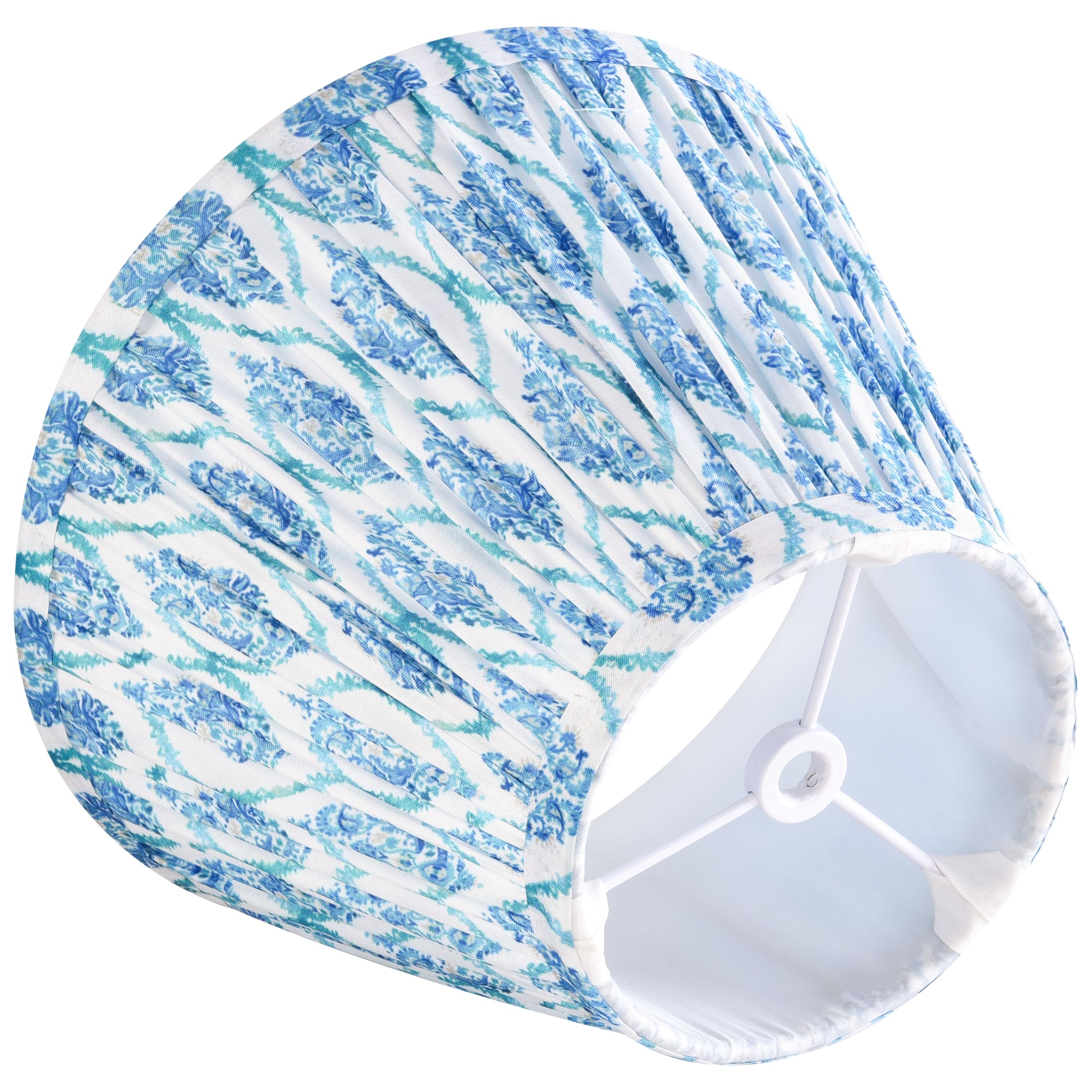 Goso Small Pleated Fashion Floral Lamp Shades-5 * 9 * 6.4 In Spider Bell Mini Art Deco Lampshades For Table Lamps Wall Lamps, Mo