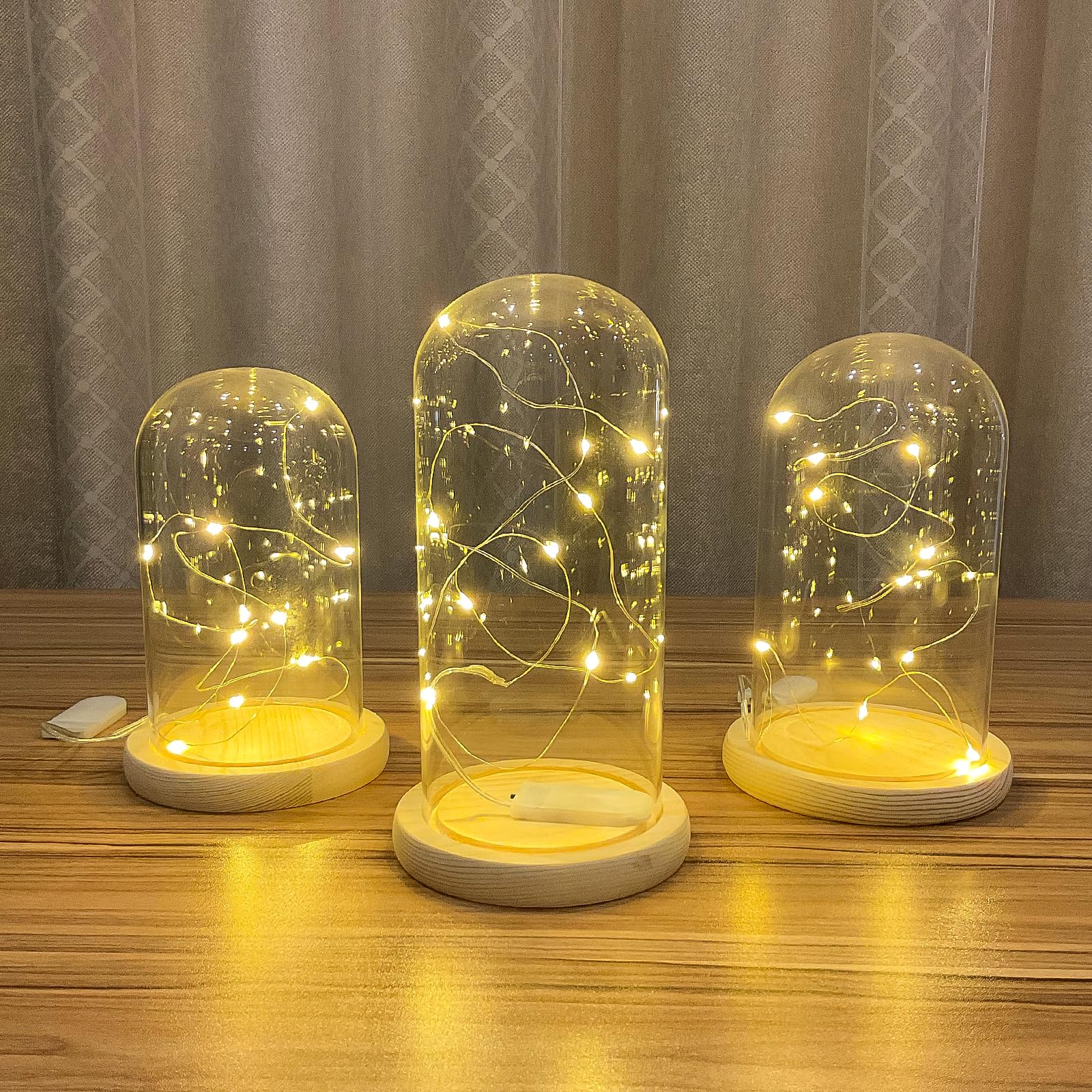 Etinga 10 Pack Fairy Lights Battery Operated String Lights, 10 Led On 3.3Ft Silvery Copper Wire,For Flowers Gift Box Wedding Party Christmas Decoration (10 Pack, Bright Yellow)