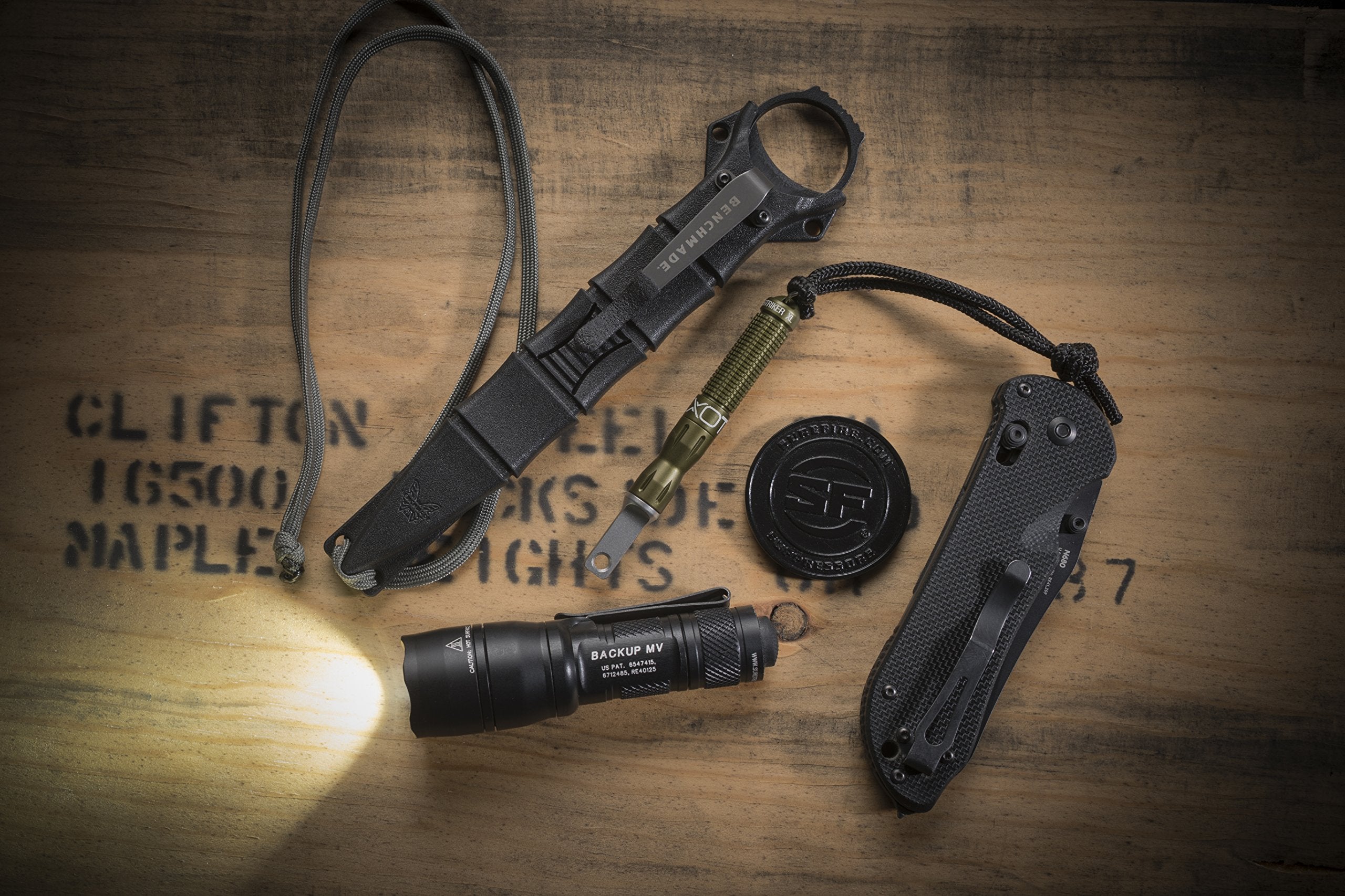SureFire E1B-MV Backup Flashlight - Dual Output LED, MaxVision Beam, Aluminum, Black