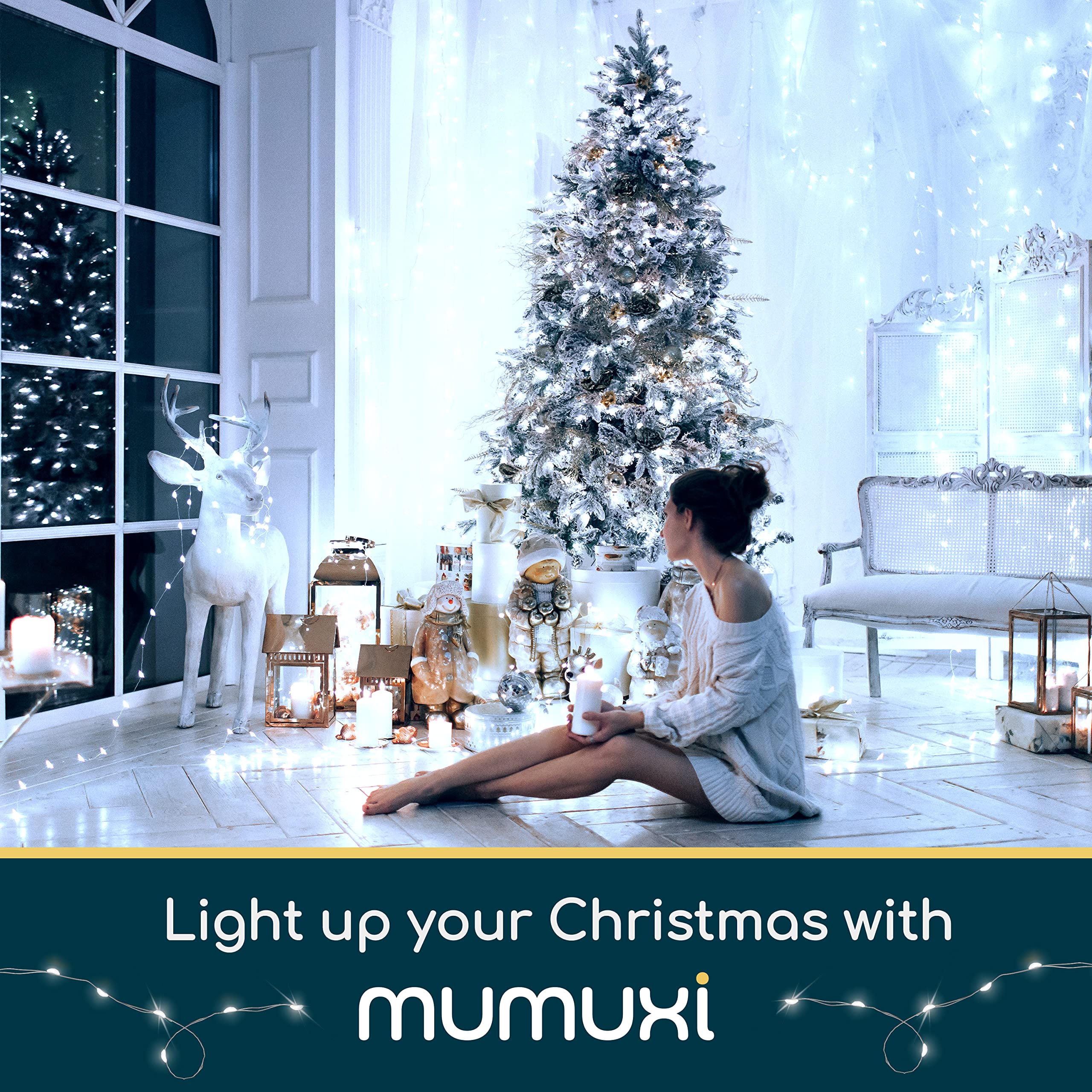 Mumuxi 24 Pack 7.2Ft Led Fairy Lights, Battery Operated Mini String Lights, Cool White, Perfect For Weddings, Parties, And Home Decor