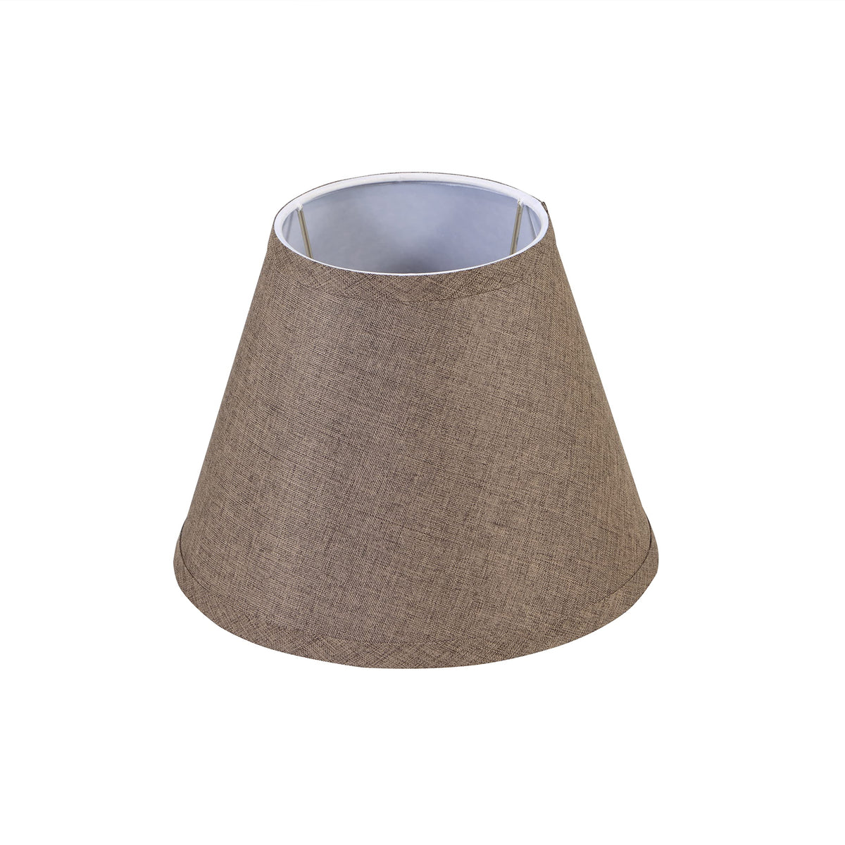 Aspen Creative 56029A, Empire Uno Lamp Shade, Iron Burlap Textured Fabric, 5&quot; Top x 9&quot; Bottom x 7&quot; Slant Height, Slip UNO 33mm