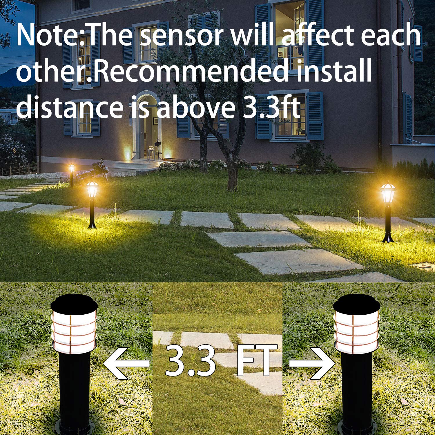 LEKE Dusk to Dawn E12 Light Sensor Bulbs, 3000K Equivalent, 60W, Warm White, 4 Count, Candelabra LED Bulbs
