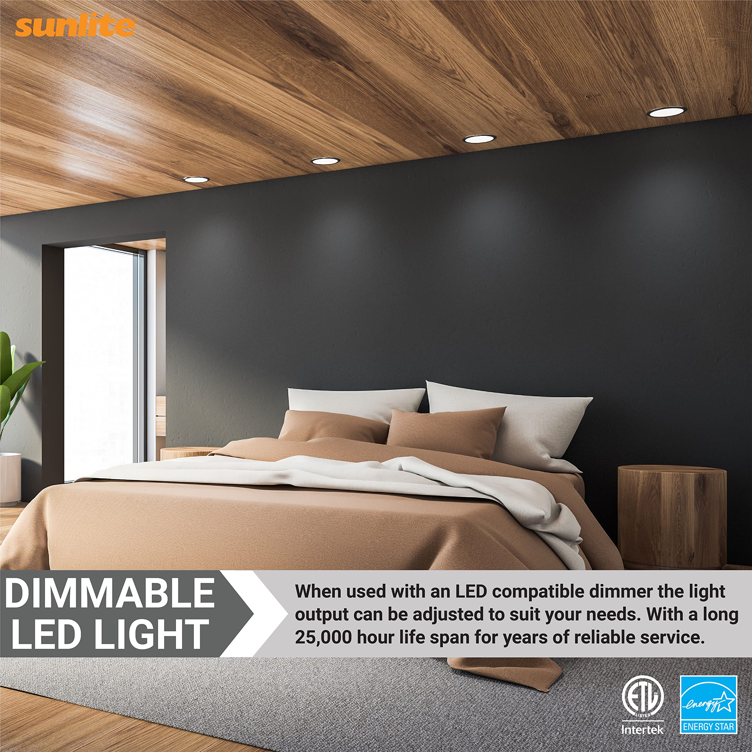 Sunlite 40338 Led Mr16 Reflector Spotlight Bulb, 7 Watts (50W Halogen Bulb Replacement) 120 Volt, 550 Lumen, 35 Flood Beam, Gu10