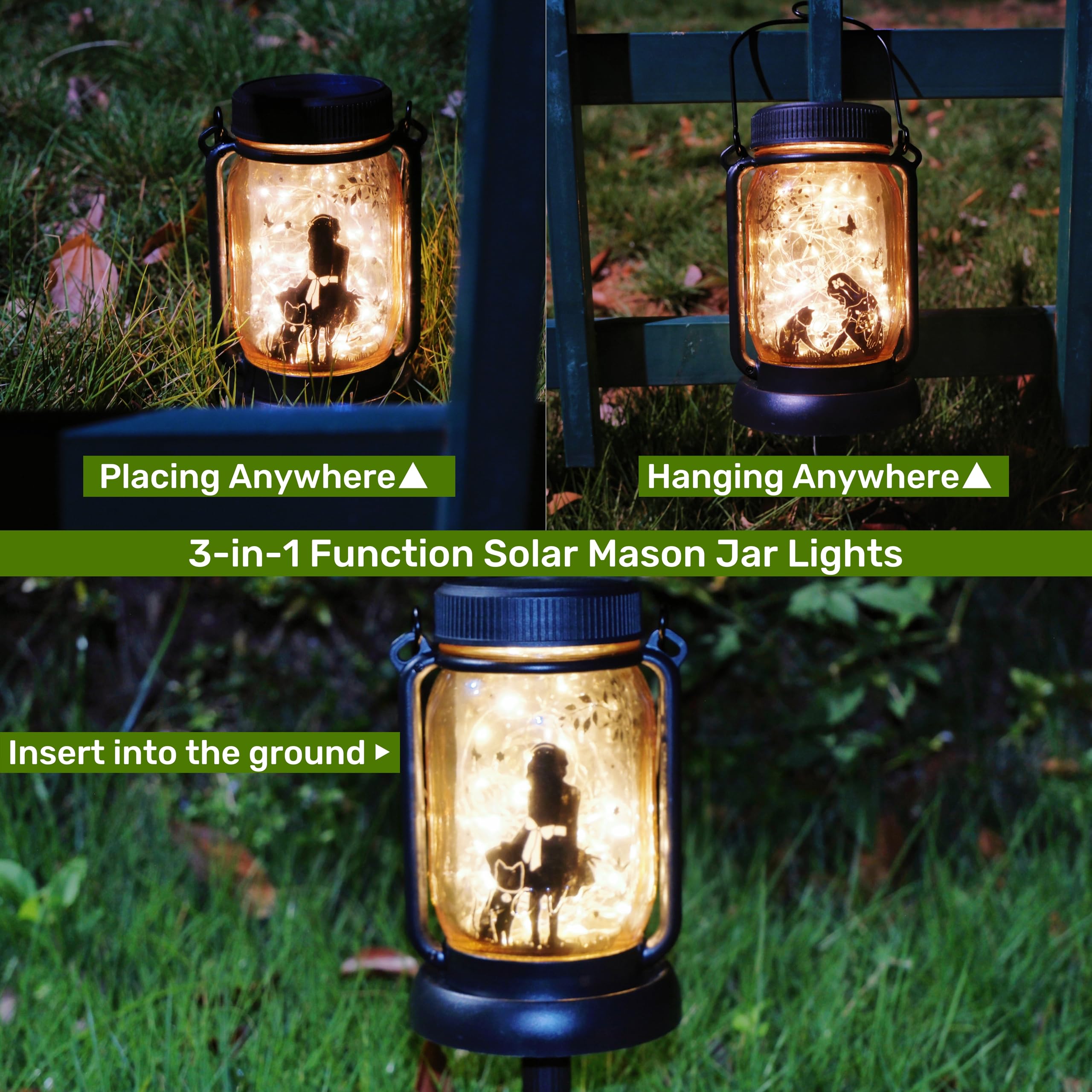 Cat Girl Lamp, Fairy Lanterns, Girl Room Decor, Girl Bedroom Decor, Girls Gifts, Cat Memorials, Gifts For Cat Lovers, Gifts For