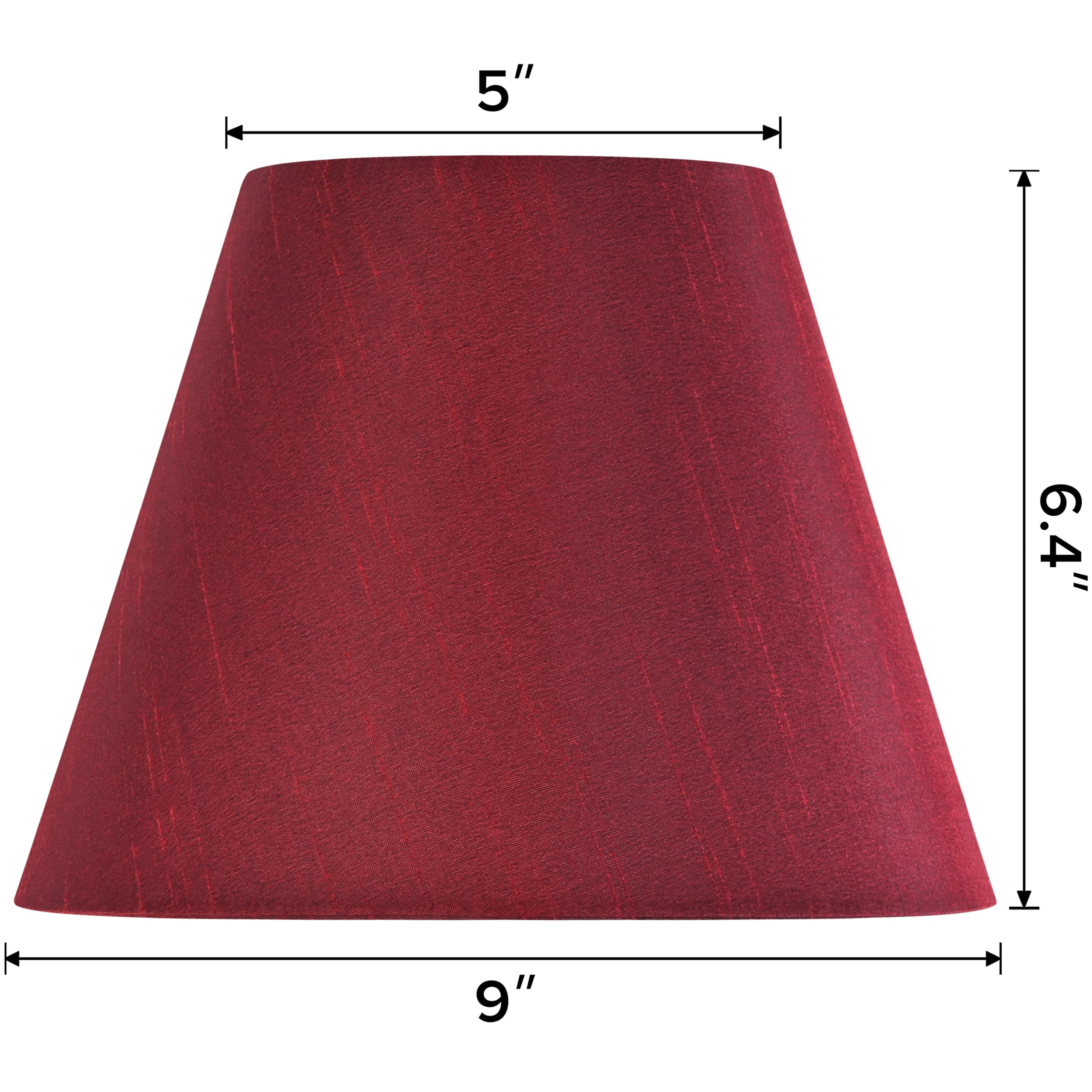 Red Lamp Shades Set Of 2 Small-5'' Top   9   Bottom    6.4   High Spider Drum Lampshade For Table Lamps Bedside Lamps,Moder Burg