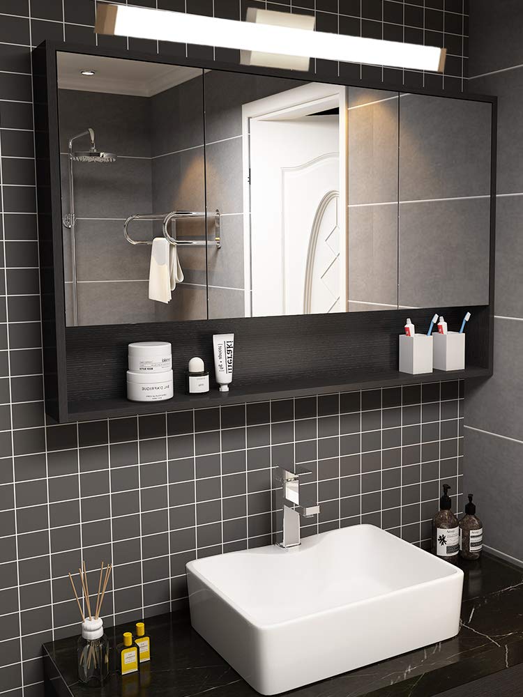 YHTlaeh Bathroom Vanity Light 18W Brushed Nickel LED 33.5 inch Acrylic Stainless Steel Model 7610