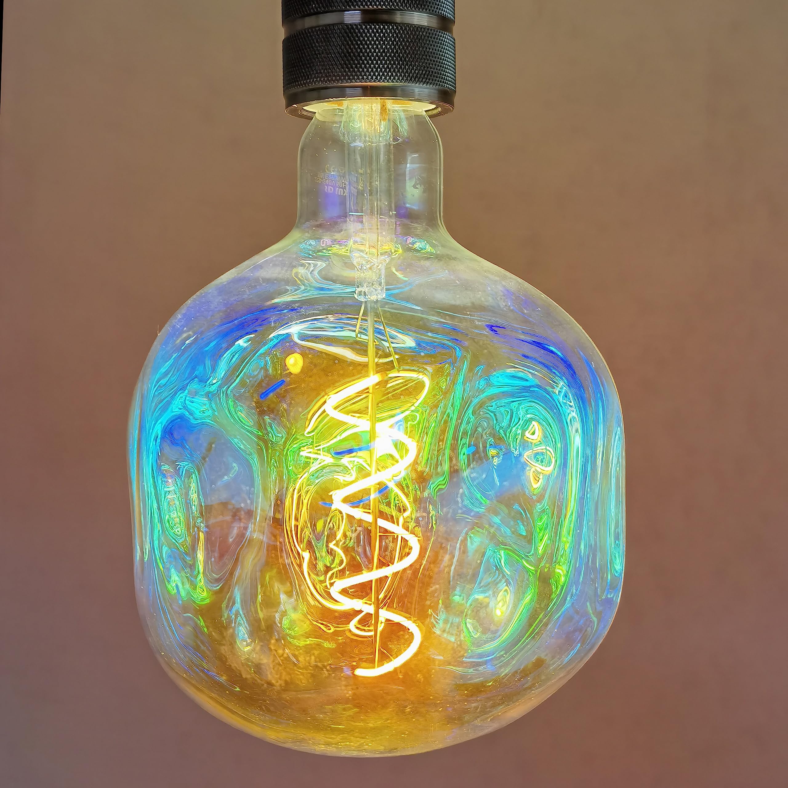 Sd Lux Oversized Vintage Led Light Bulbs 5W, Medium Base E26, Giant Huge Edison Bulb Large Full Color Decorative Bulbs, Dimmable