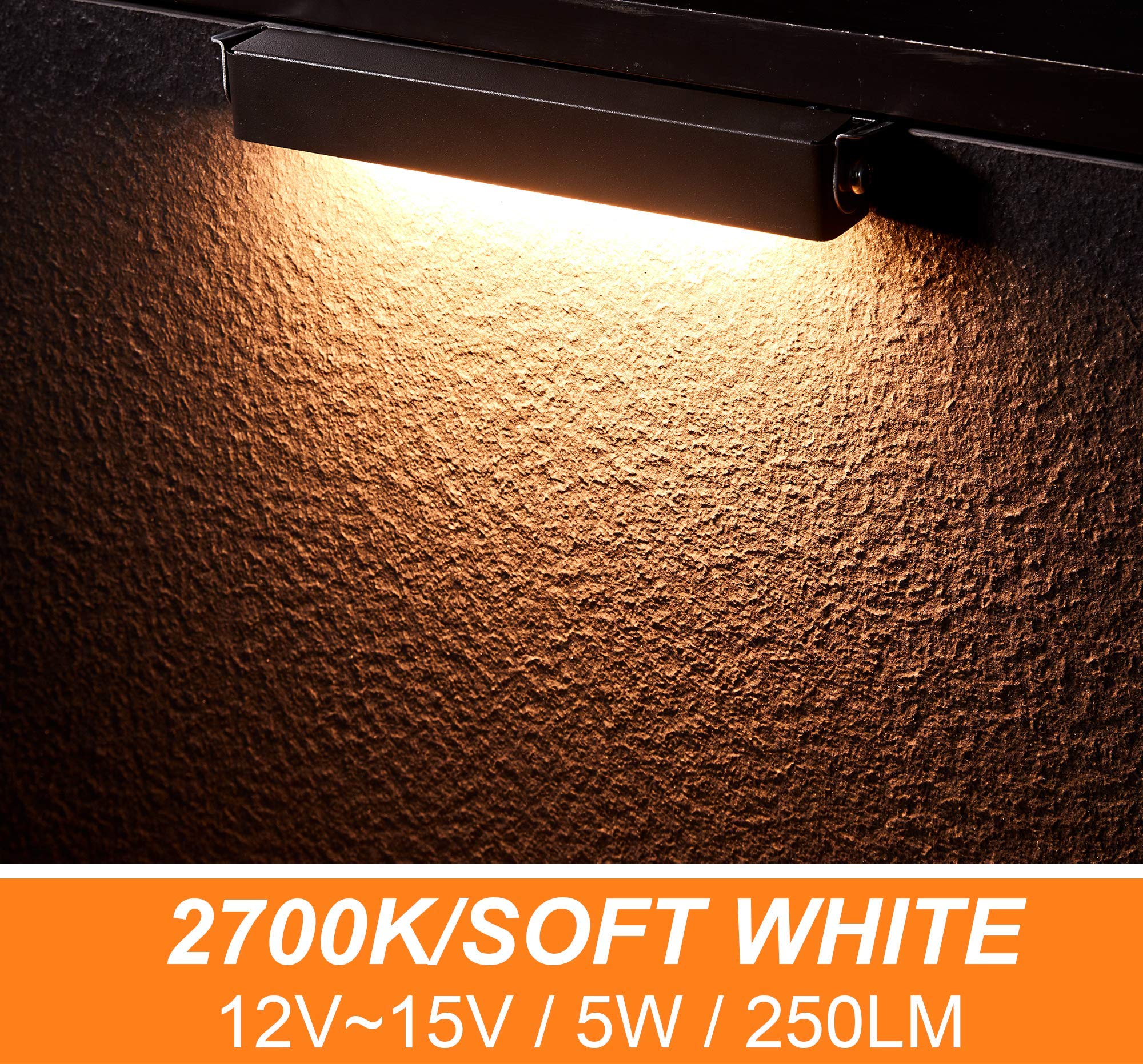 CLOUDY BAY 7 Inch Low Voltage Hardscape Lighting Paver Light, 12V-15V, Aluminum, IP65 Waterproof, 2700K Soft White, Model CBSHL75SW