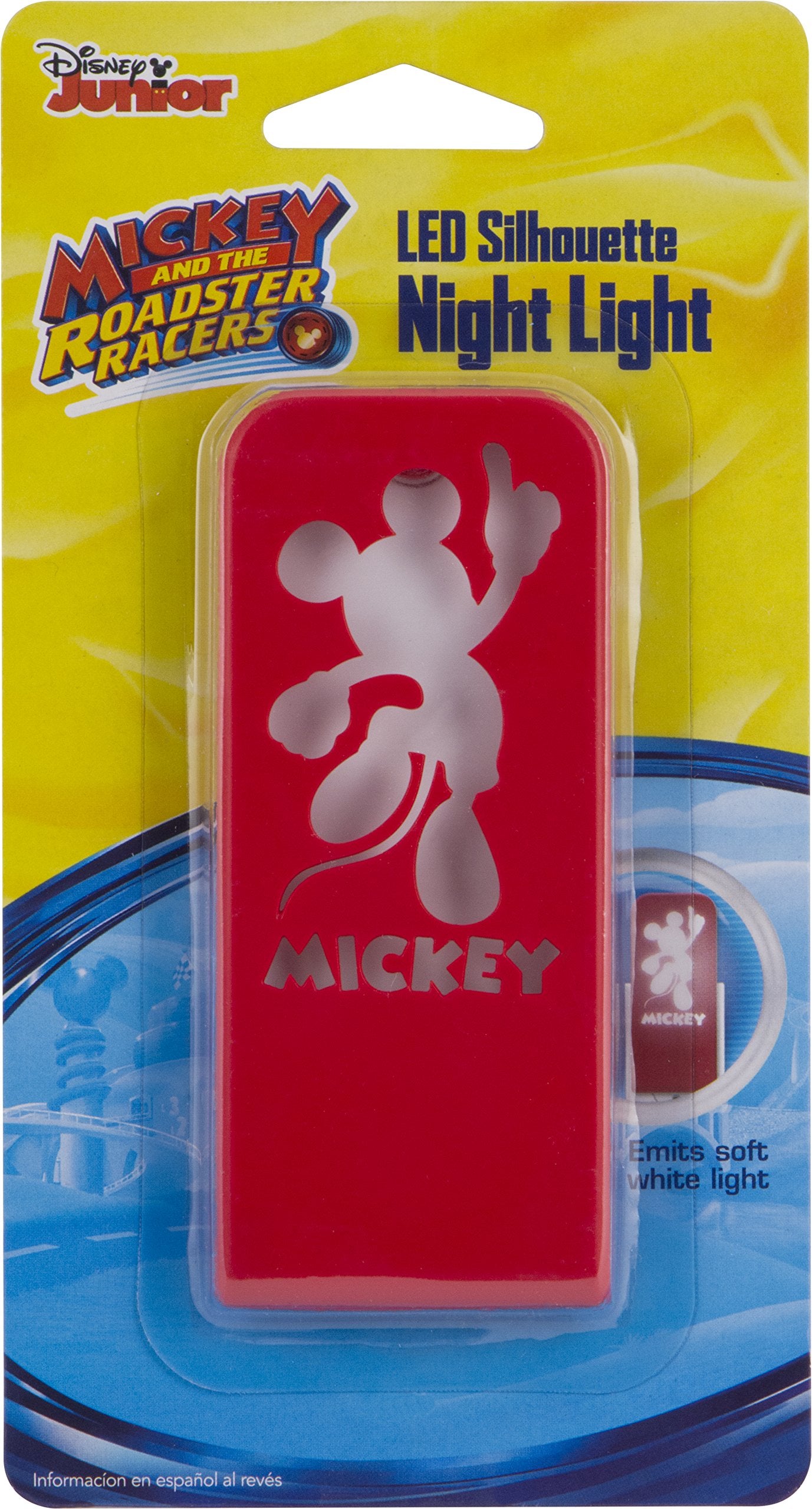 Disney Mickey Mouse Led Night Light, Always On, Ul-Listed, Ideal For Bedroom & Nursery