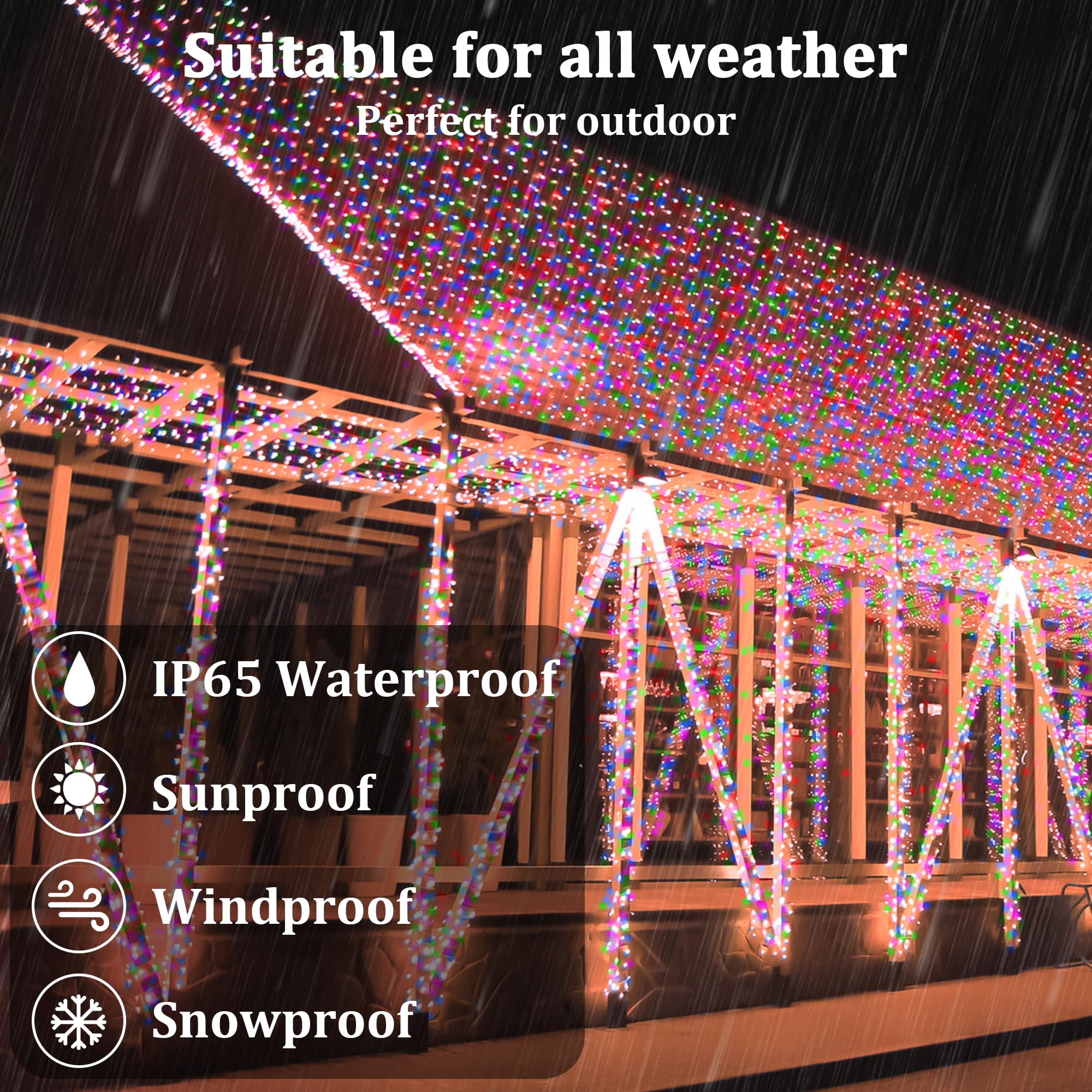 2-Pack 200Ft Solar String Lights For Outside, 600 Led Extra-Bright Solar Light Outdoor With 19 Modes & Timer, Waterproof Fairy S