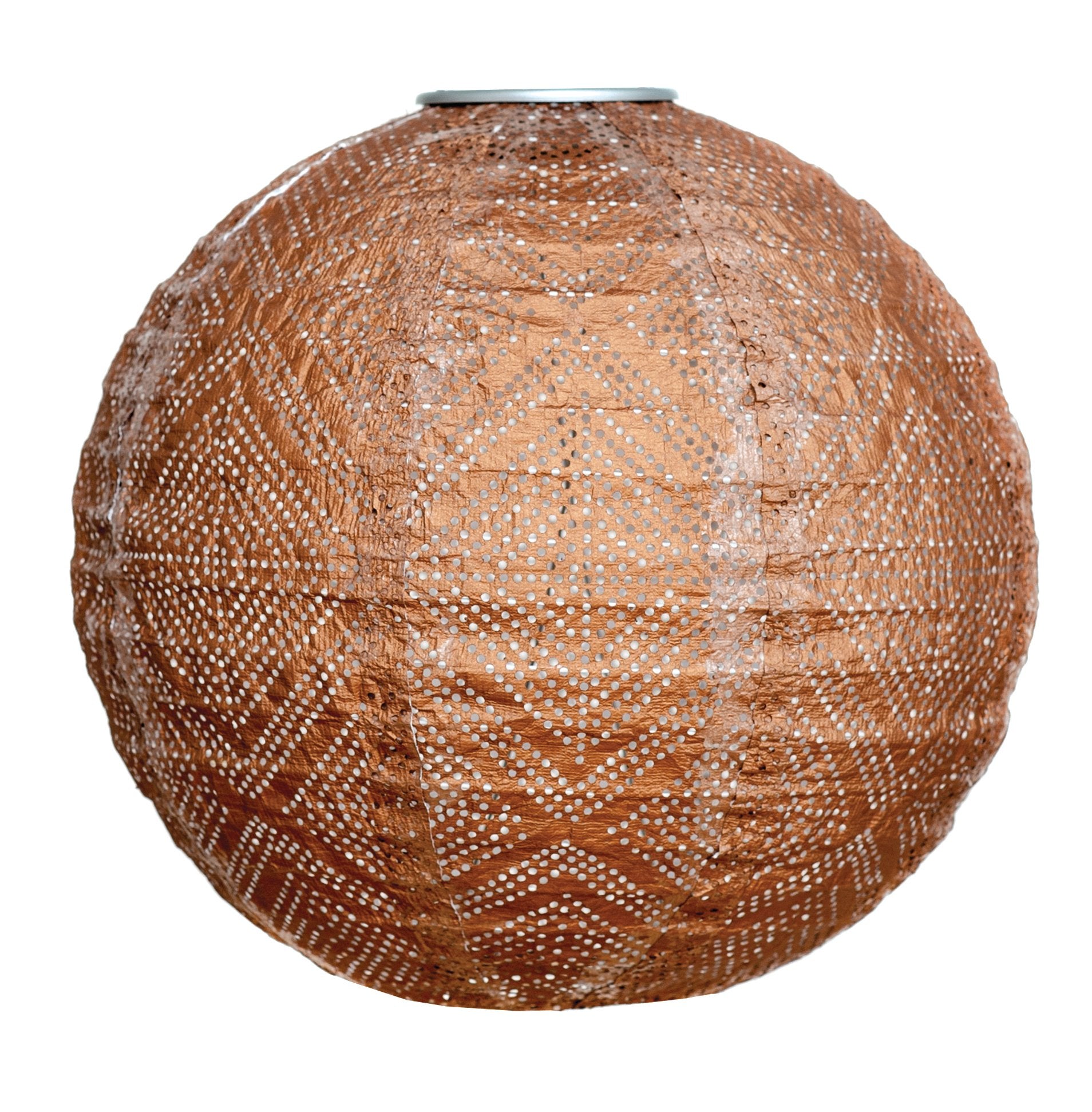Allsop Soji Stella Market LED Solar Lantern - 12in Copper Stainless Steel Model 31406