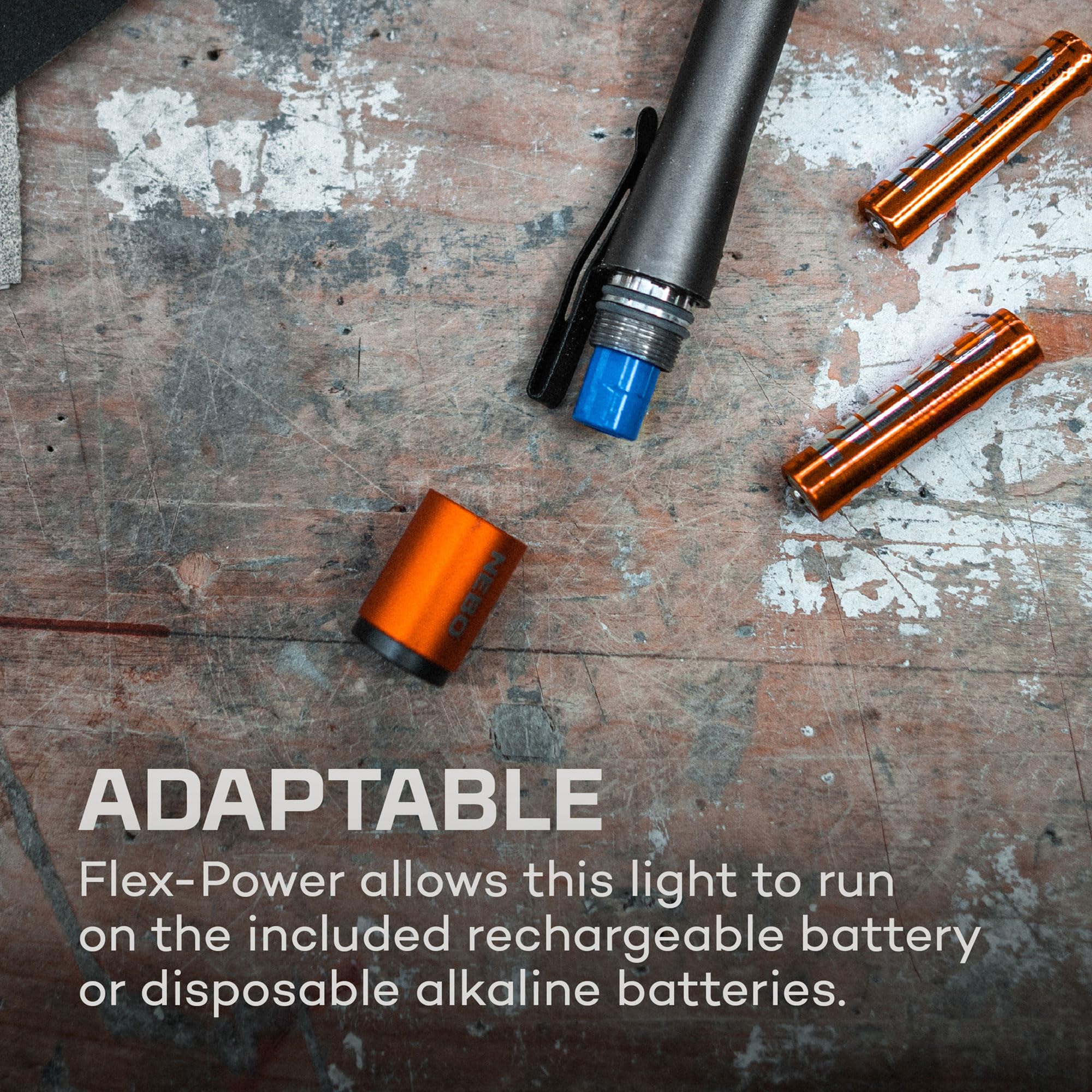 NEBO Inspector 500+ Pen Light - 500 Lumen LED Flashlight, Rechargeable, Waterproof, Gunmetal Gray, Model NEB-POC-1000