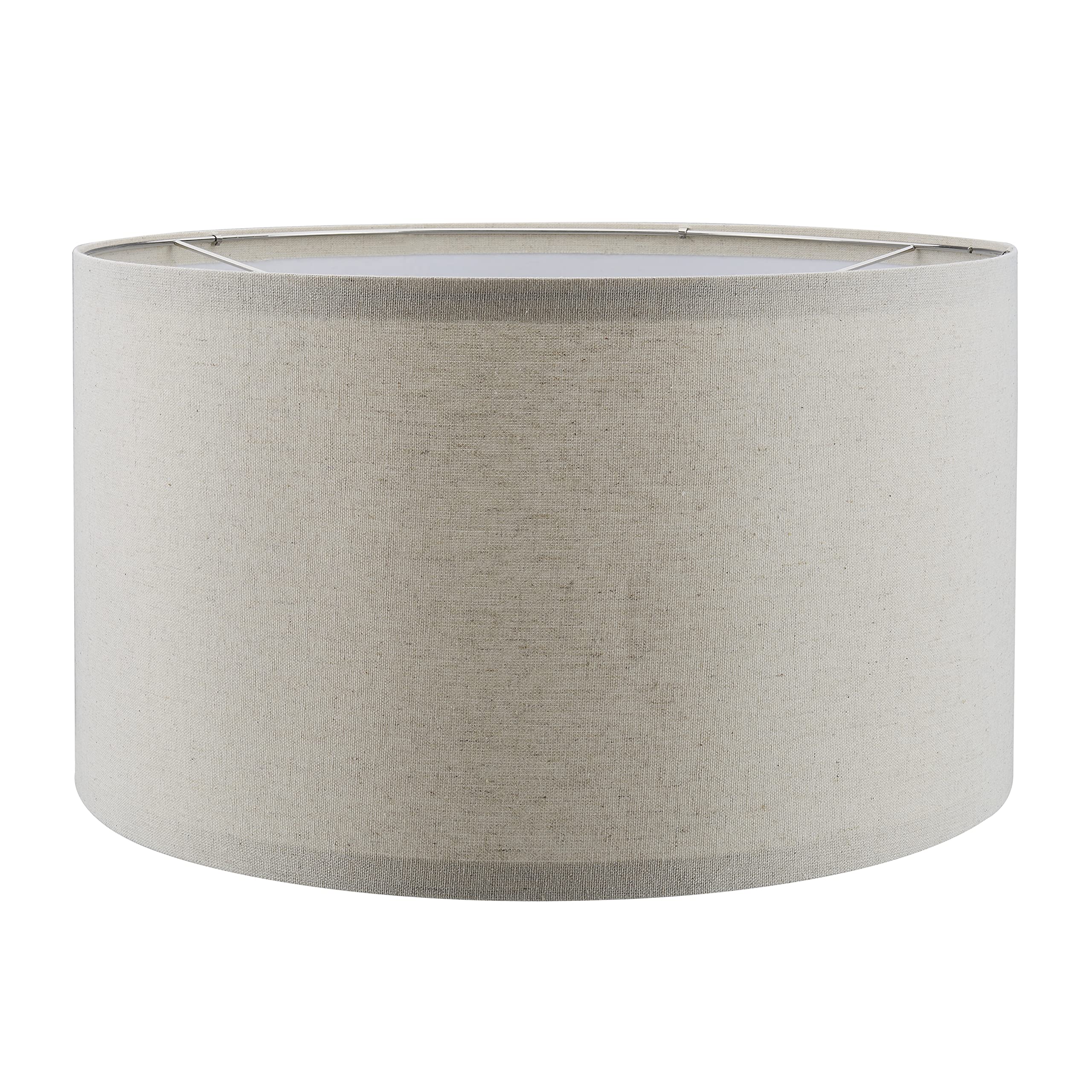 Aspen Creative 38871, Contemporary Design Drum Collapsible UNO Lamp Shade for Table Lamp And Pendant Light, 16 Top x 16 Bottom x