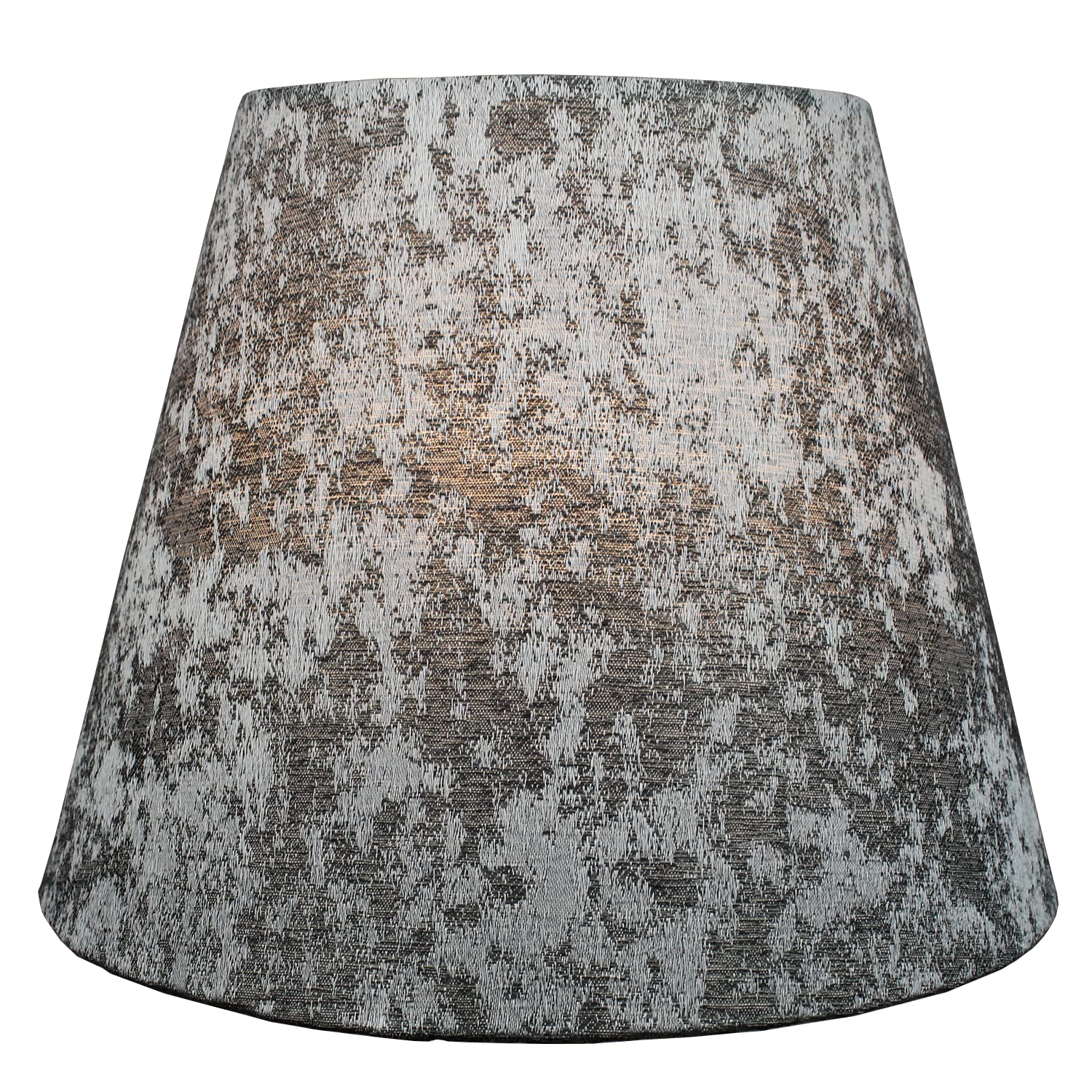 FenchelShades.com Lampshade Linen 6in Top x 10in Bottom x 8in Slant Couture Crushed Sterling Model 6-10-8-W-C-CSTE