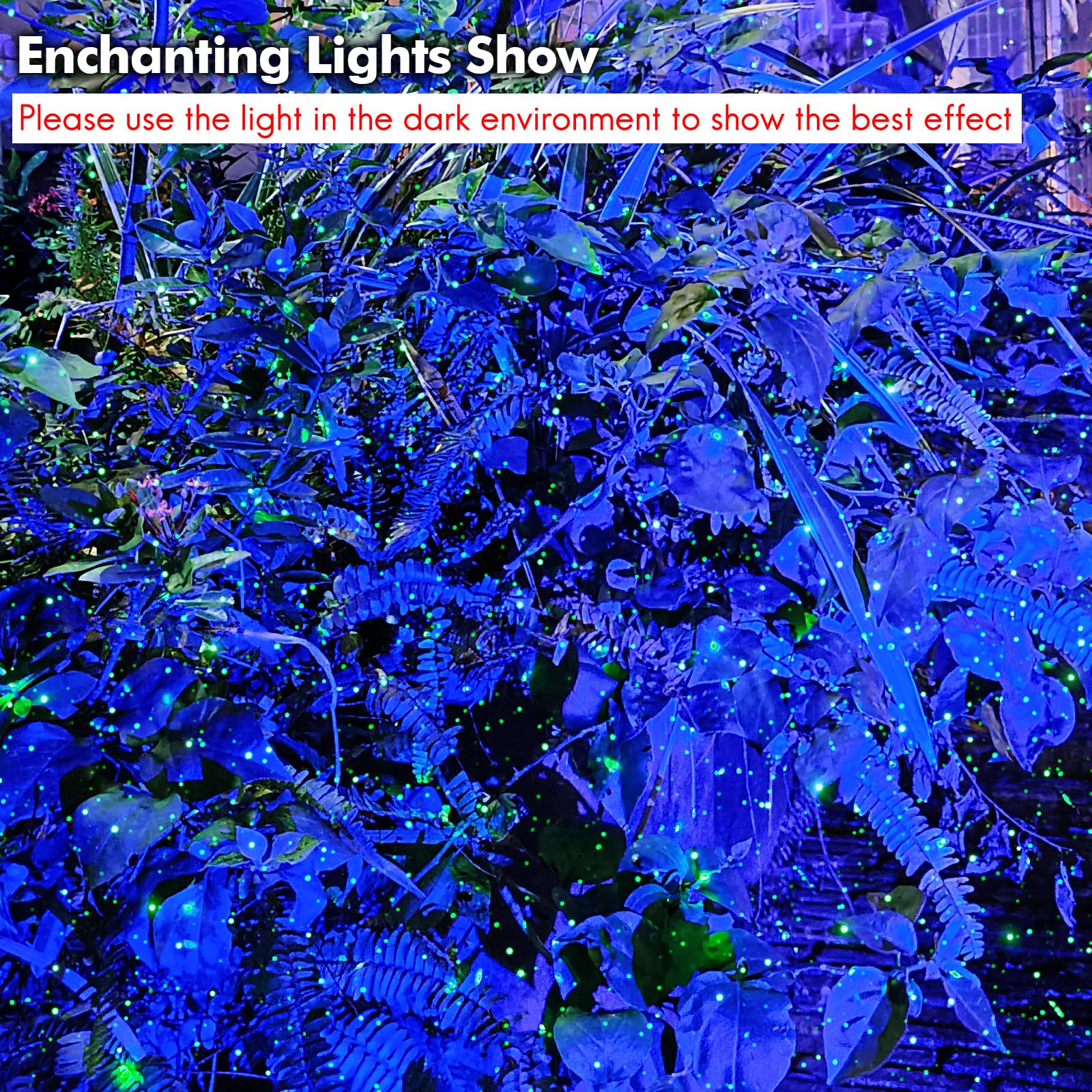 Dalanpa Firefly Garden Lights Laser Star Projector, Outdoor Decorative Lighting With Blue Nebula For Garden Indoor Outdoor