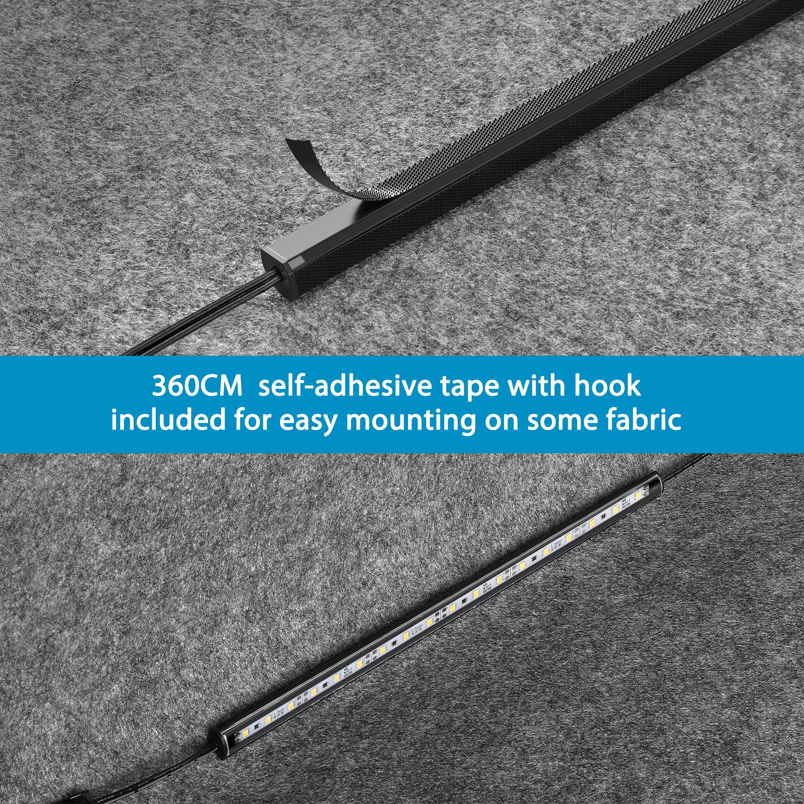 Litever LED Safe Lighting Kit - 6 Slim 12" Light Bars, Linkable, Daylight 5000K, Model LL-027-Safe-50K6BC-12Door for