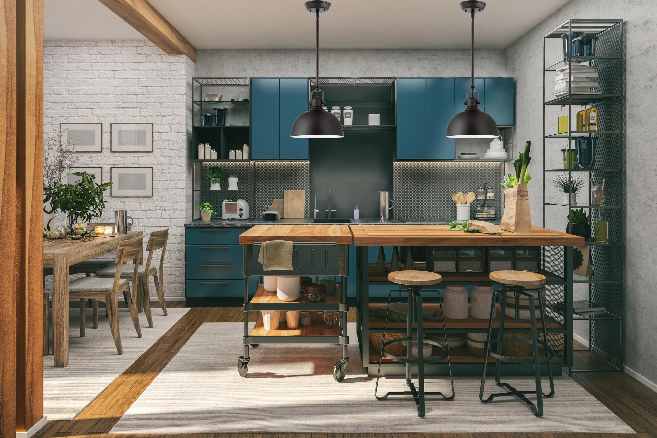 Canarm Ltd. Ipl222B01Orb Polo 1 Light, Oil Rubbed Bronze Finish Pendant