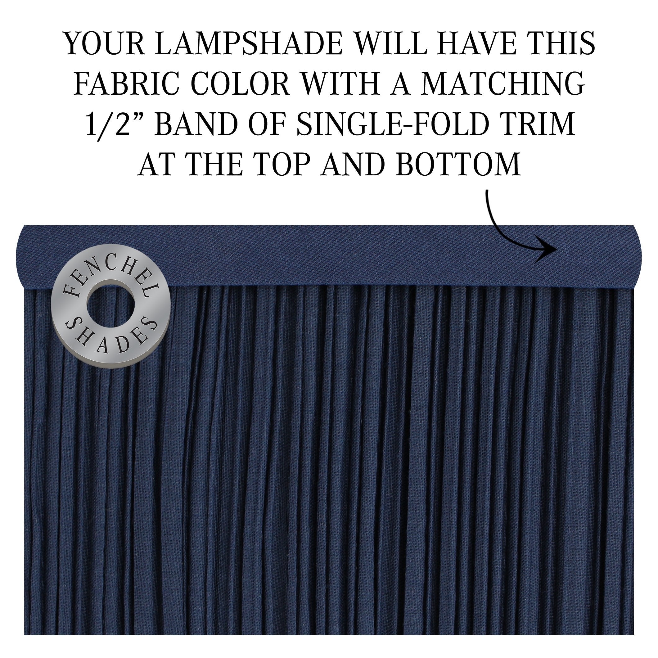 Fenchelshades.Com 10'' Top Diameter X 10'' Bottom Diameter 10'' Height Fabric Drum Lampshade Spider Attachment (Pleated Mushroom