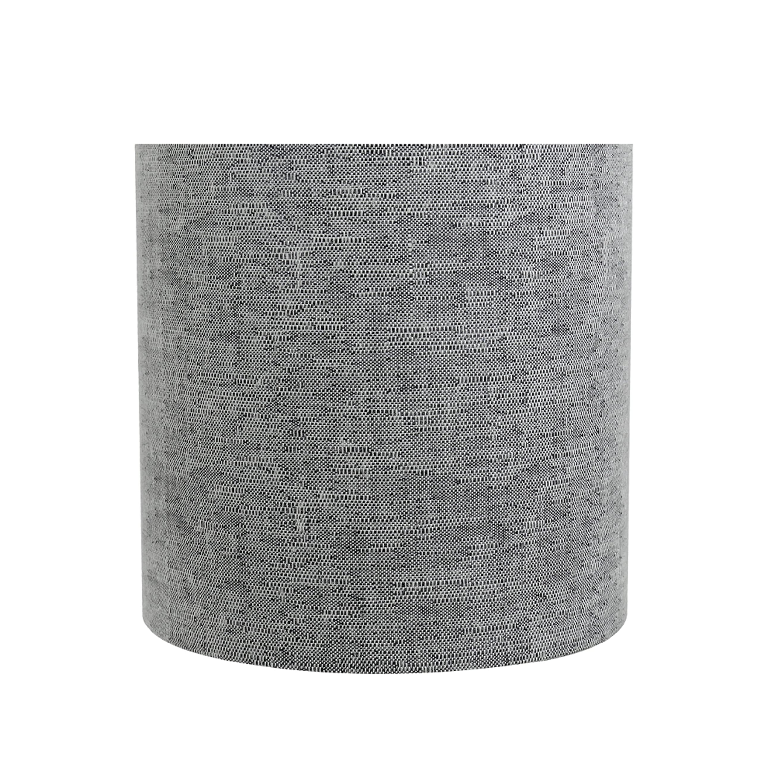 Aspen Creative 31191 Transitional Drum (Cylinder) Shaped Clip-On Construction Lamp Shade In Grey, 5&quot; Wide (5&quot; X 5&quot; X 5&quot;)