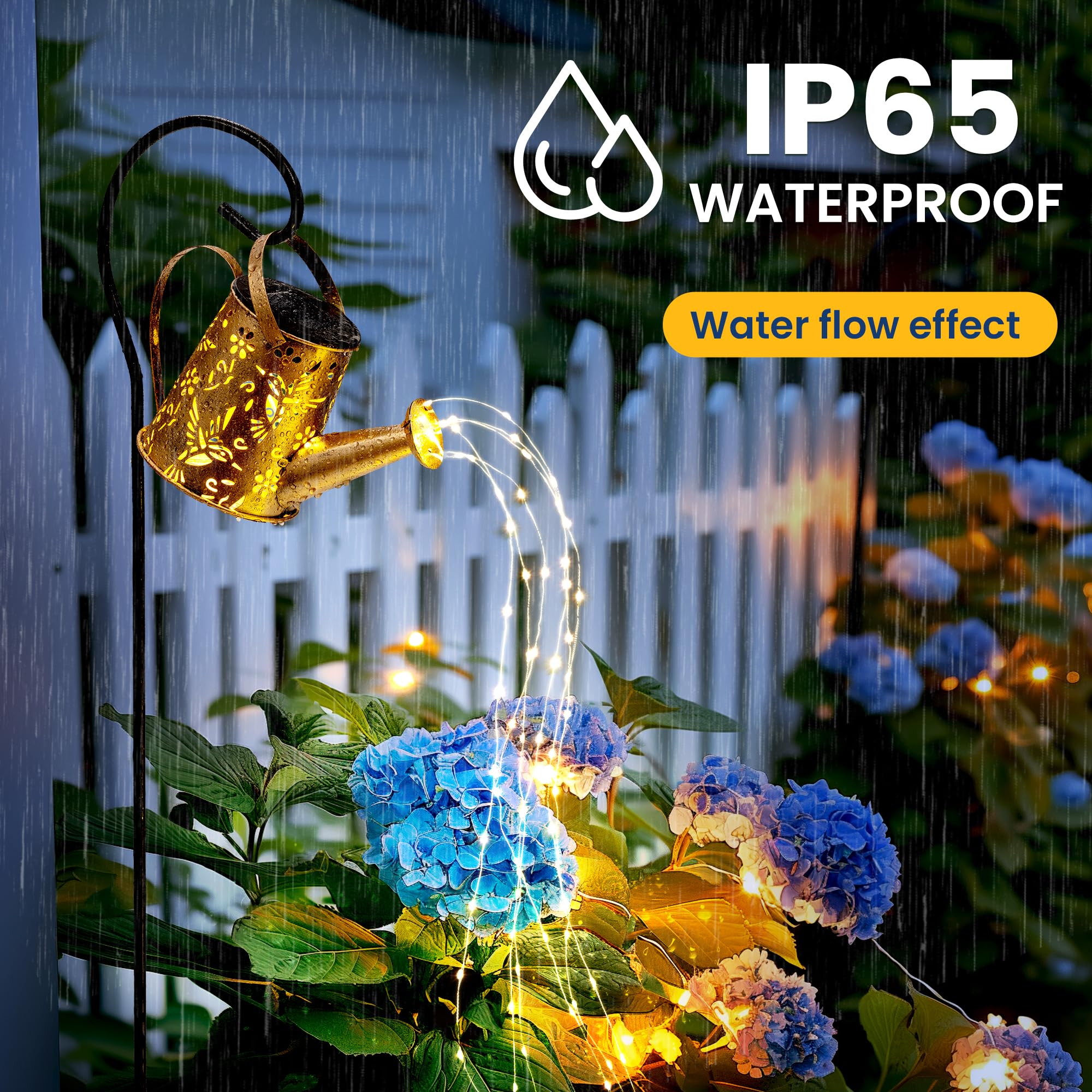 Patiopia Solar Lights Outdoor Garden Decor  Solar Lanterns Watering Can Lights Gardening Gifts For Mom Women Grandma Birthday  Hanging Lights Outdoor Decoration For Yard Porch Patio Backyard