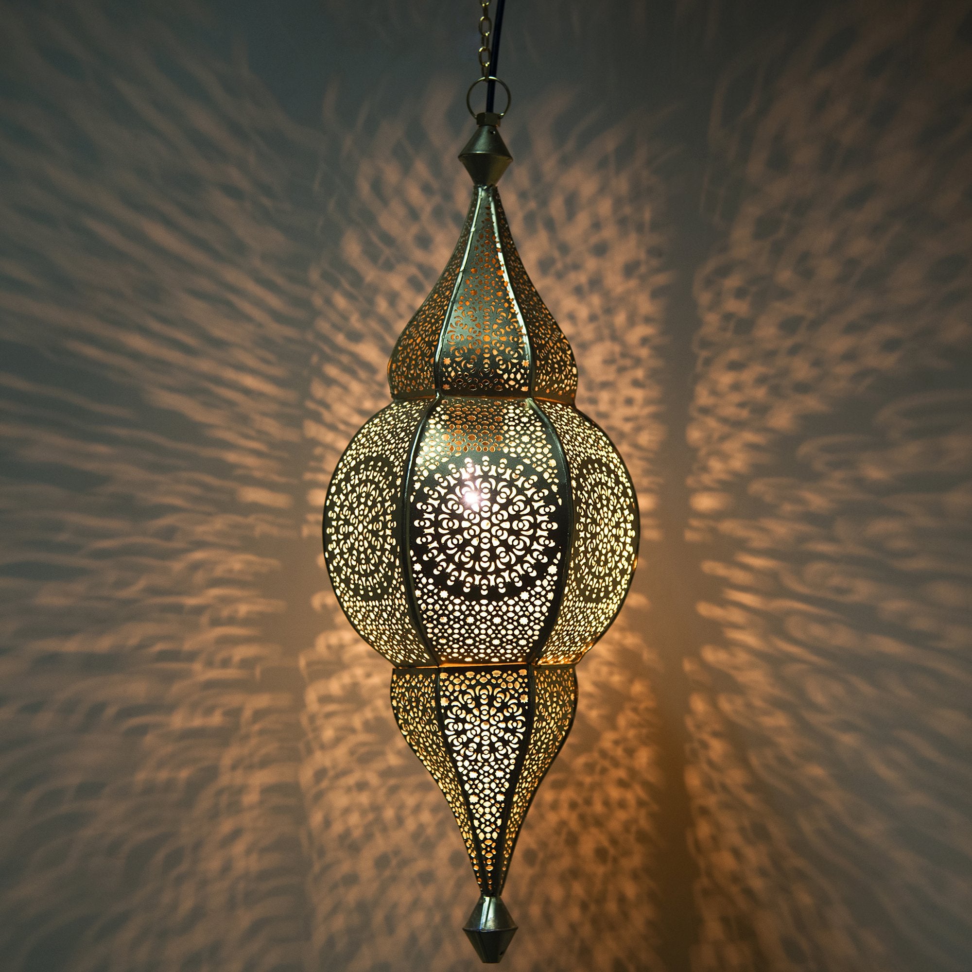 Homesake Pendent Light Moroccan Orb Gold | Hanging, Ceiling Light for Living Room and Bedroom | Jhumar lighting for Living Room 