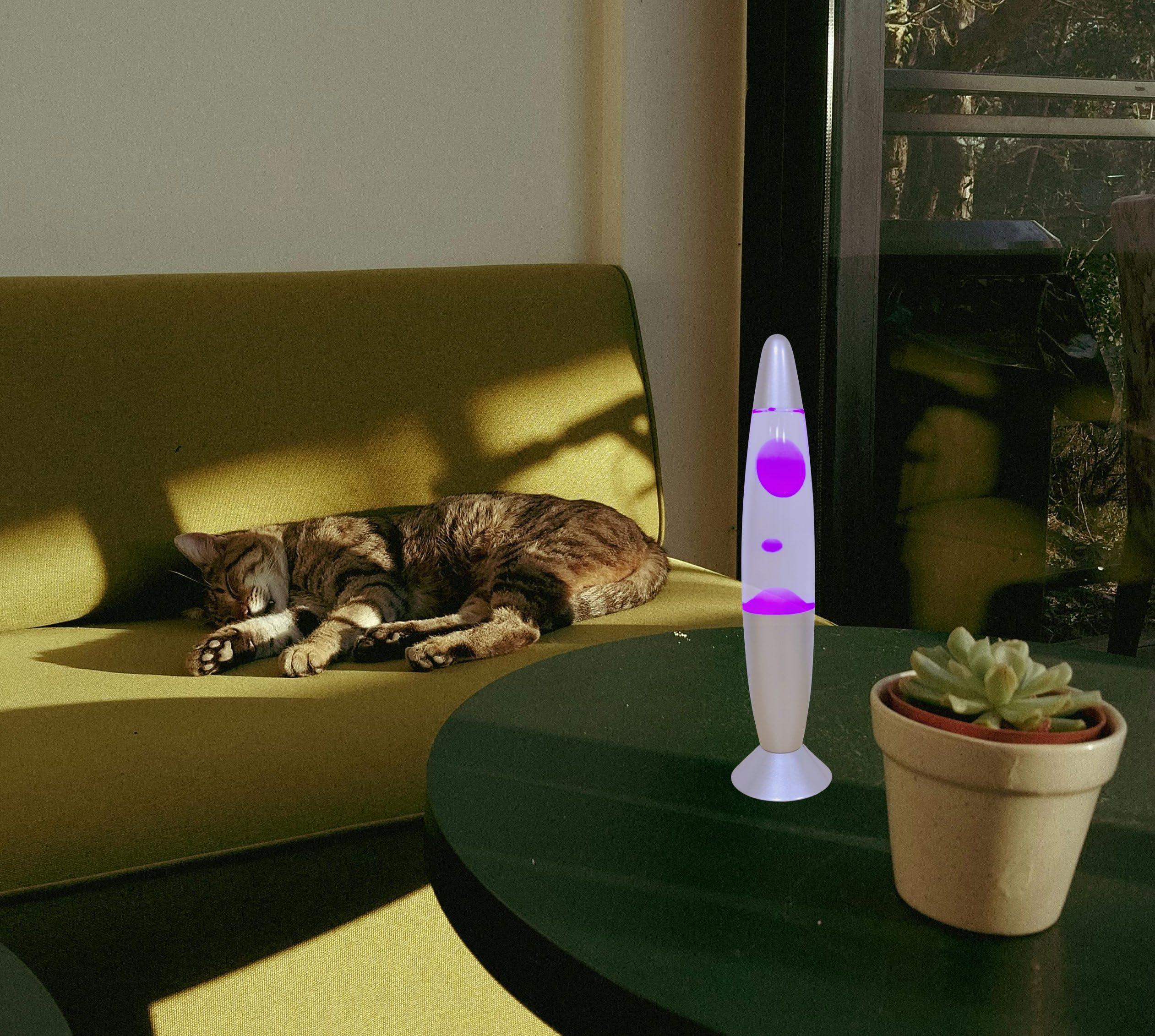 13.5'' Led Liquid Motion Lamp-Versatile Remote Control For 17 Unique Color Transitions, Soothing Liquid Night Light, Perfect For